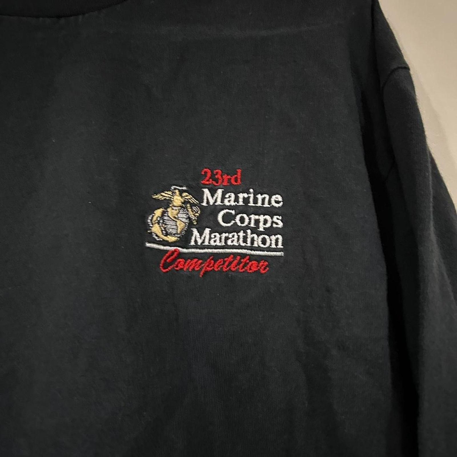 Lee Vintage 1998 US Marine Corps Marathon Shirt Size US L / EU 52-54 / 3 - 5 Thumbnail