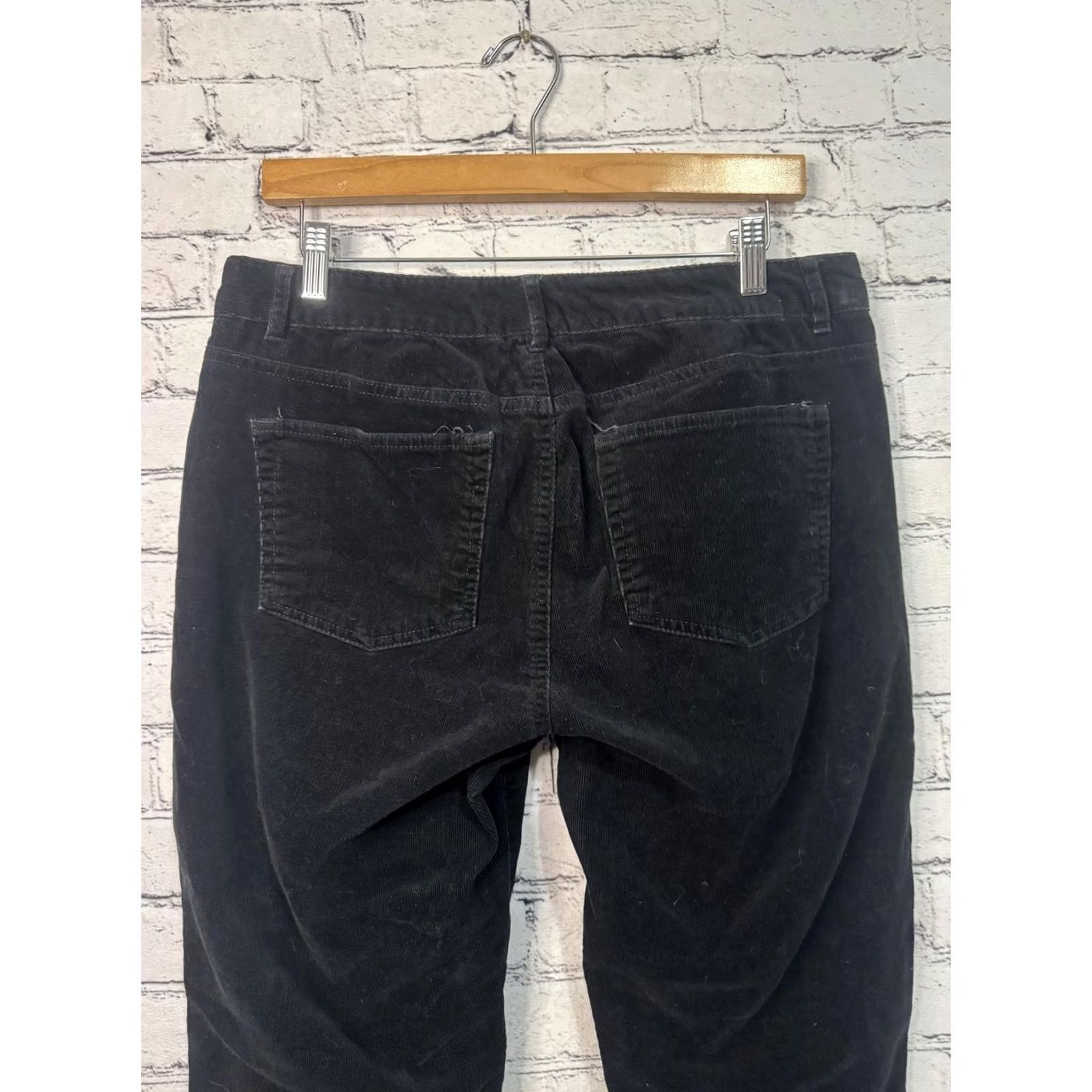 Chaps Chaps Denim Petite Black Corduroy Pants Regular 32 Inseam 26 Womens 32 Black Corduroy Chaps Pants Size 24" / US 00 / IT 34 - 6 Thumbnail