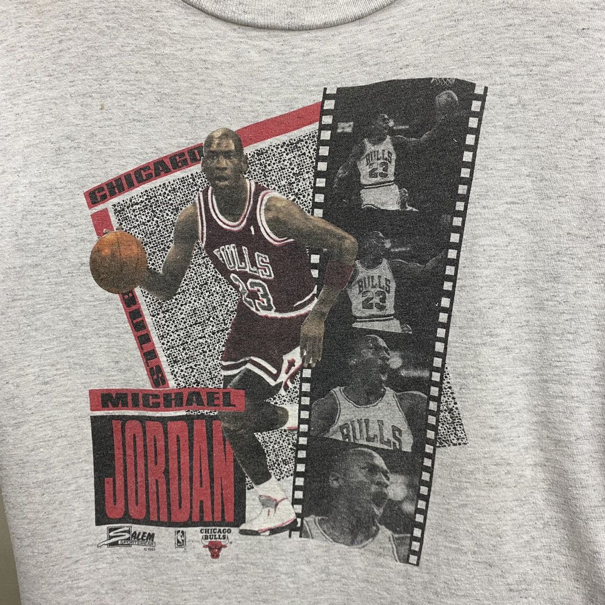 Salem Sportswear Vintage 1991 License Michael Jordan Chicago Bulls Rap Tee Size US S / EU 44-46 / 1 - 5 Thumbnail