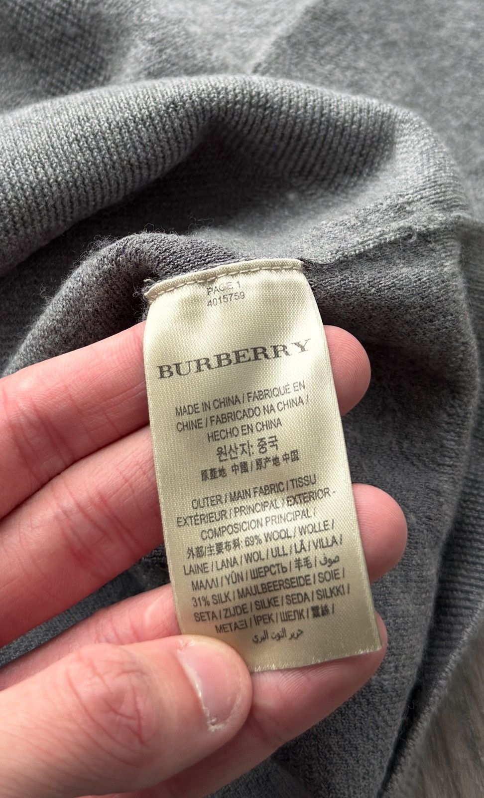 Burberry Burberry Sweater Wool / Silk Nowa Check Mens Size US M / EU 48-50 / 2 - 12 Thumbnail