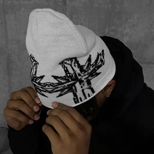 VIBE Wool Acrylic Knitted Beanie Casual Skullies Size ONE SIZE - 6 Thumbnail