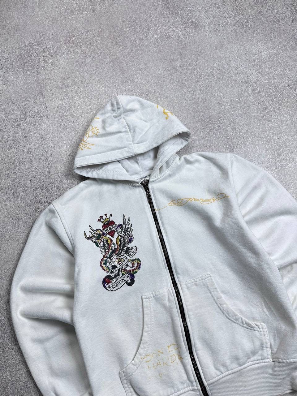 Ed Hardy Vintage Ed Hardy Affliction Y2K Boxy Zip Hoodie S Size US S / EU 44-46 / 1 - 2 Thumbnail