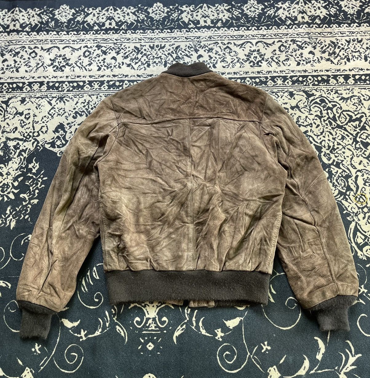 Schott 🔥🔥RARE🔥🔥 80s Vintage Schott Suede Leather Jacket Size US M / EU 48-50 / 2 - 2 Thumbnail