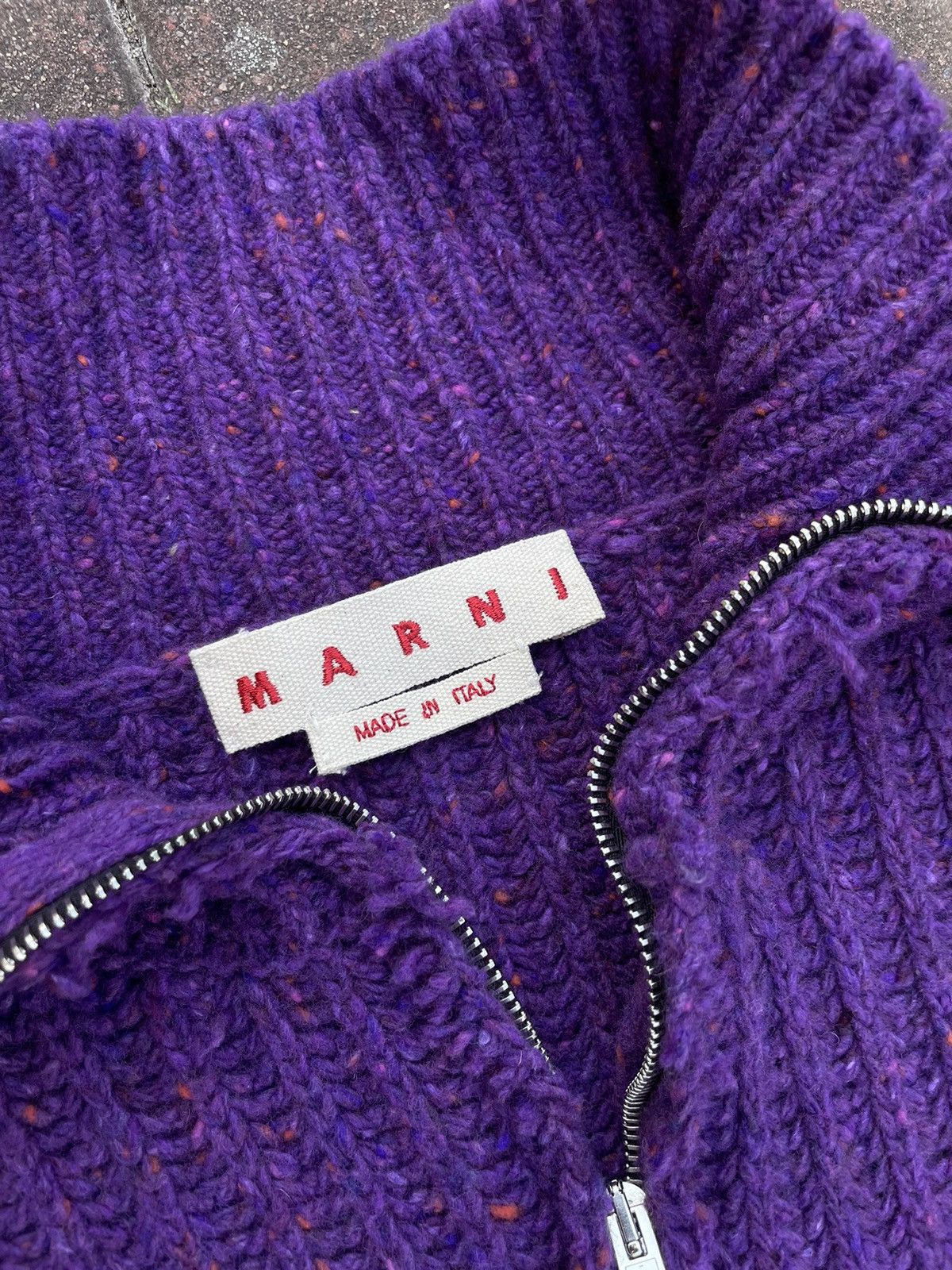 Marni Marni Striped Scarf Rib-Knit Sweater Size M / US 6-8 / IT 42-44 - 7 Thumbnail