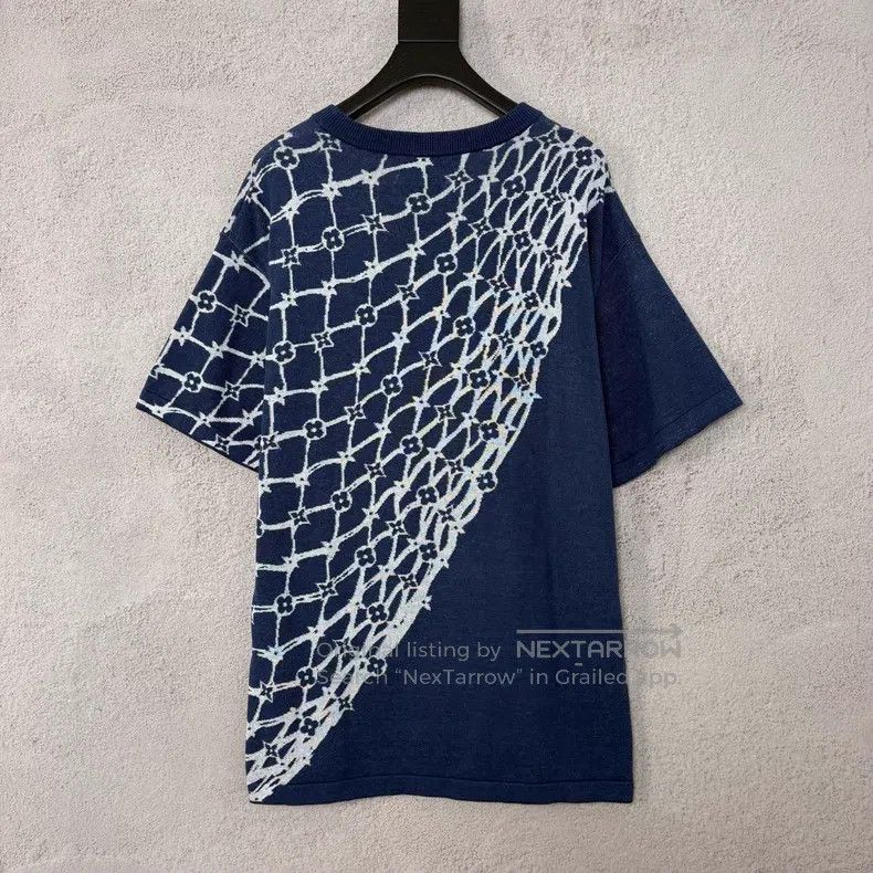 Louis Vuitton Louis Vuitton Fishnet printed ribbed crew neck short sleev Size US L / EU 52-54 / 3 - 2 Thumbnail