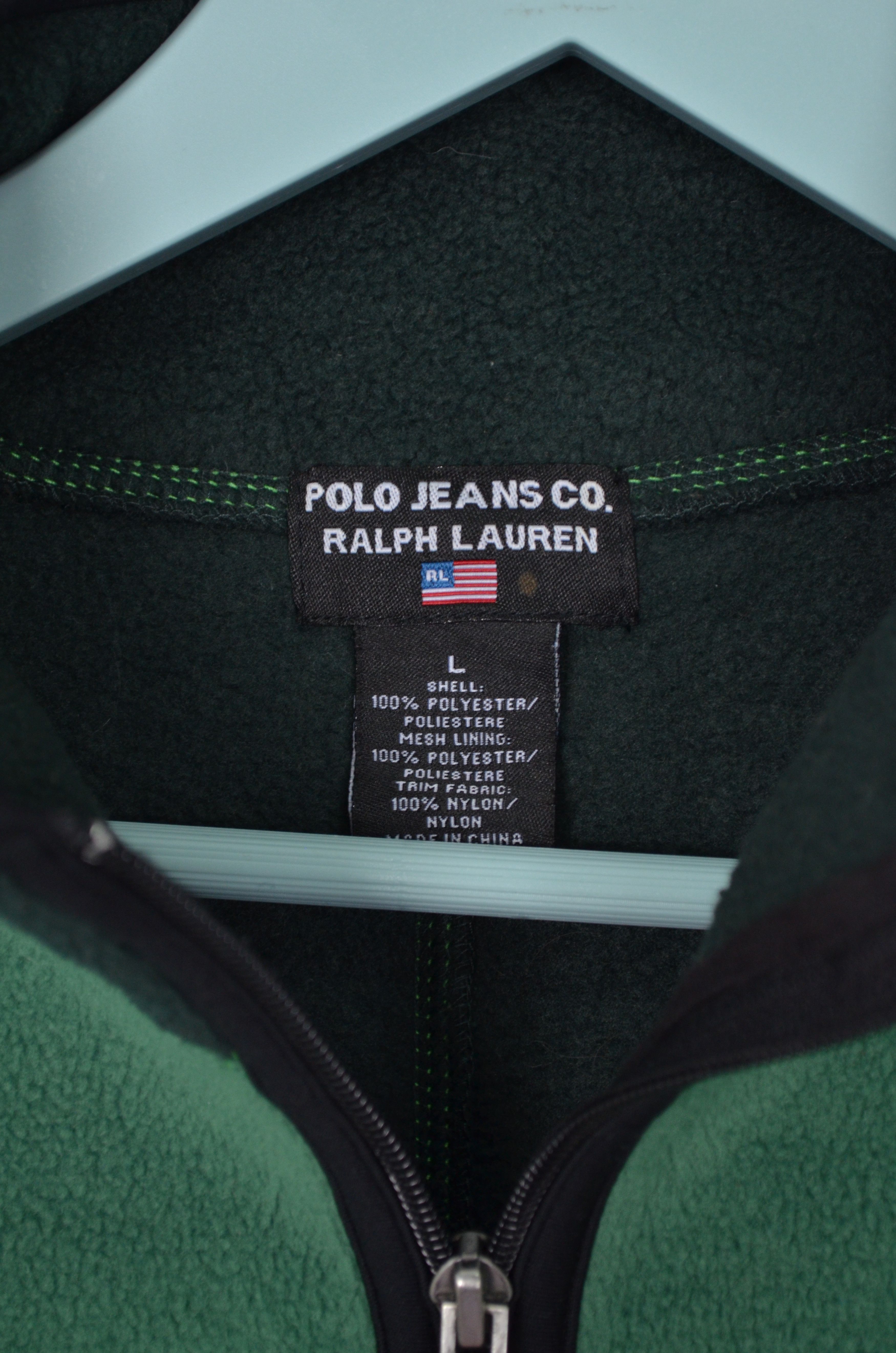 Designer × Polo Ralph Lauren × Vintage Vintage 1990'S Polo Ralph Lauren Polo Jeans 1/4 Zip Fleece L Size US XL / EU 56 / 4 - 7 Thumbnail