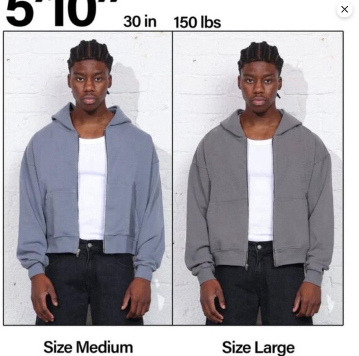 Jaded London Pool House New York Cropped Hoodie Size US M / EU 48-50 / 2 - 5 Thumbnail