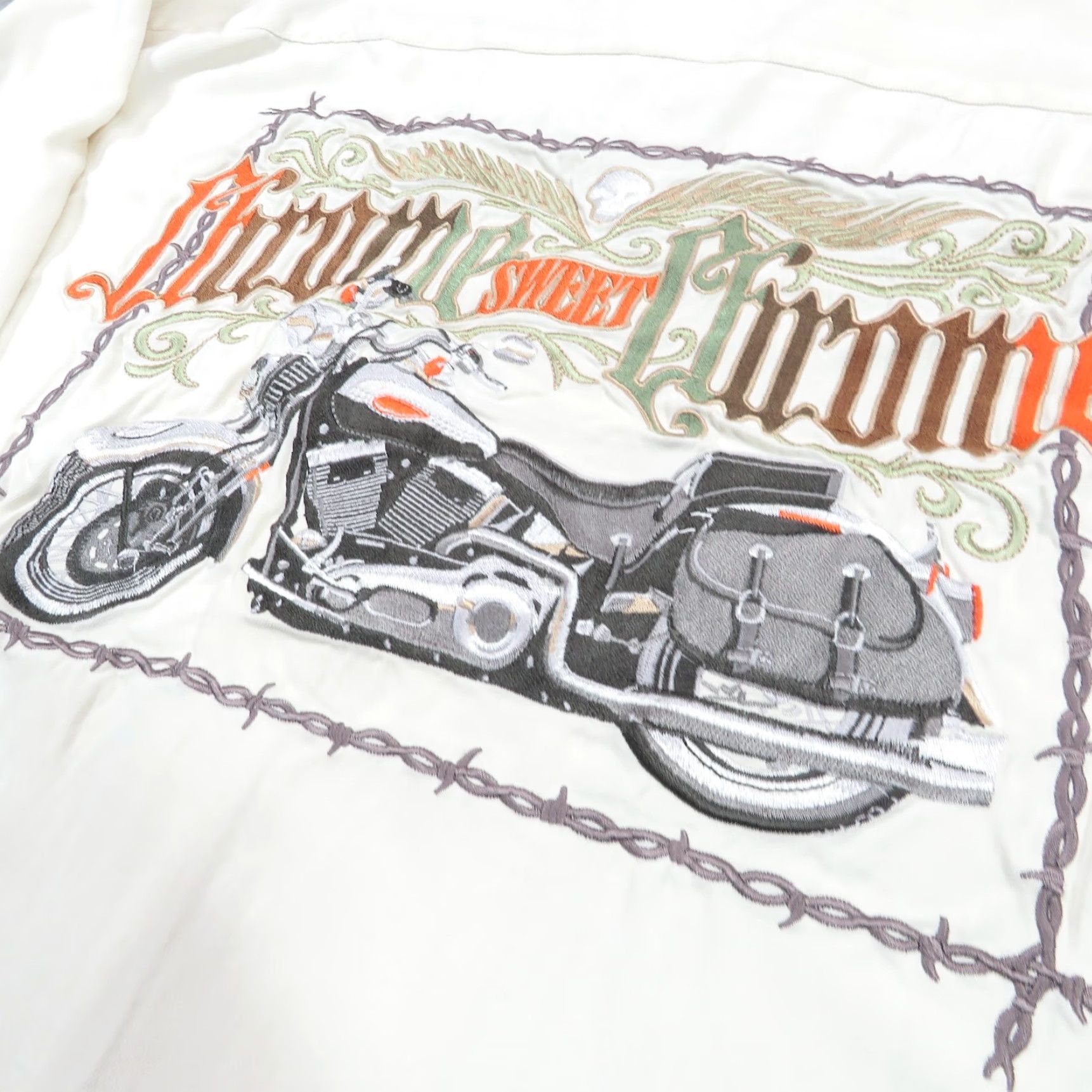 Harley Davidson VINTAGE Harley-Davidson Shirt Mens XXXL Silk Motorcycle Barbwire Hawaiian Tori Richard Size US XXL / EU 58 / 5 - 3 Thumbnail
