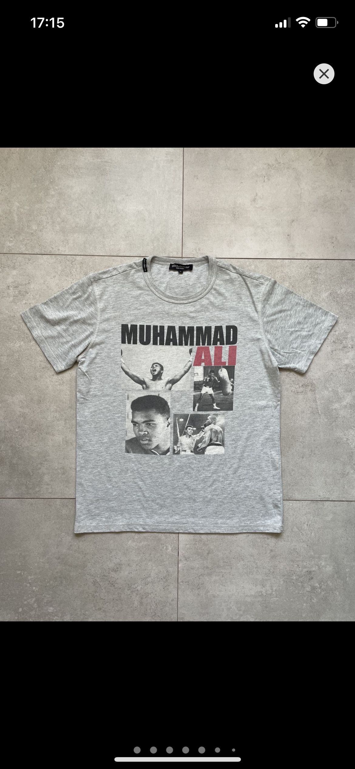 Dolce & Gabbana MUHAMMAD ALI DOLCE GABBANA GREY TEE Size US L / EU 52-54 / 3 - 1 Thumbnail