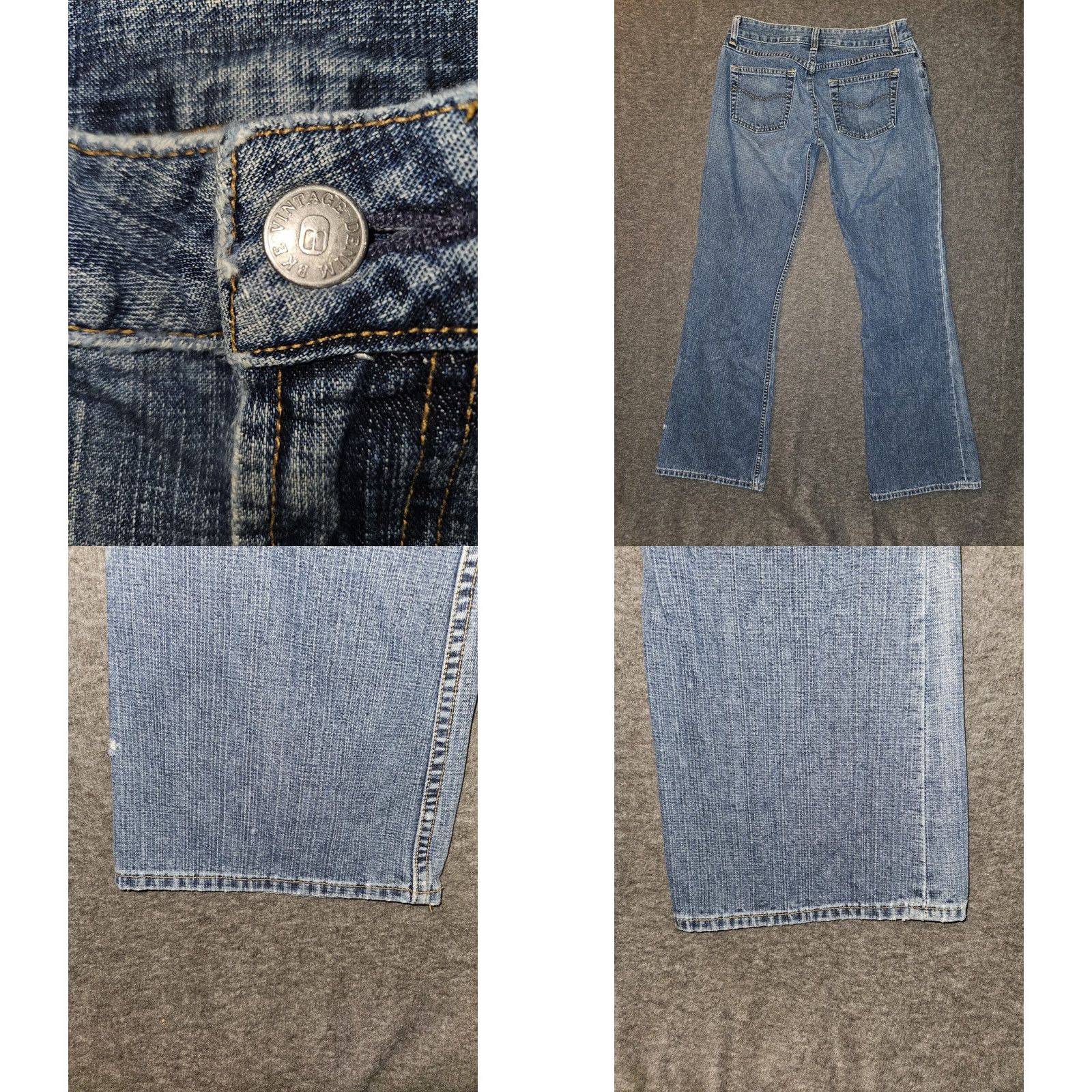 Vintage VINTAGE Buckle Jeans Bootscut Women's 27 Low Rise Denim Preppy Distressed 30 Inseam 28 Waist Blue United States Buckle BKE Regular Size 27" / US 4 / IT 40 - 8 Thumbnail