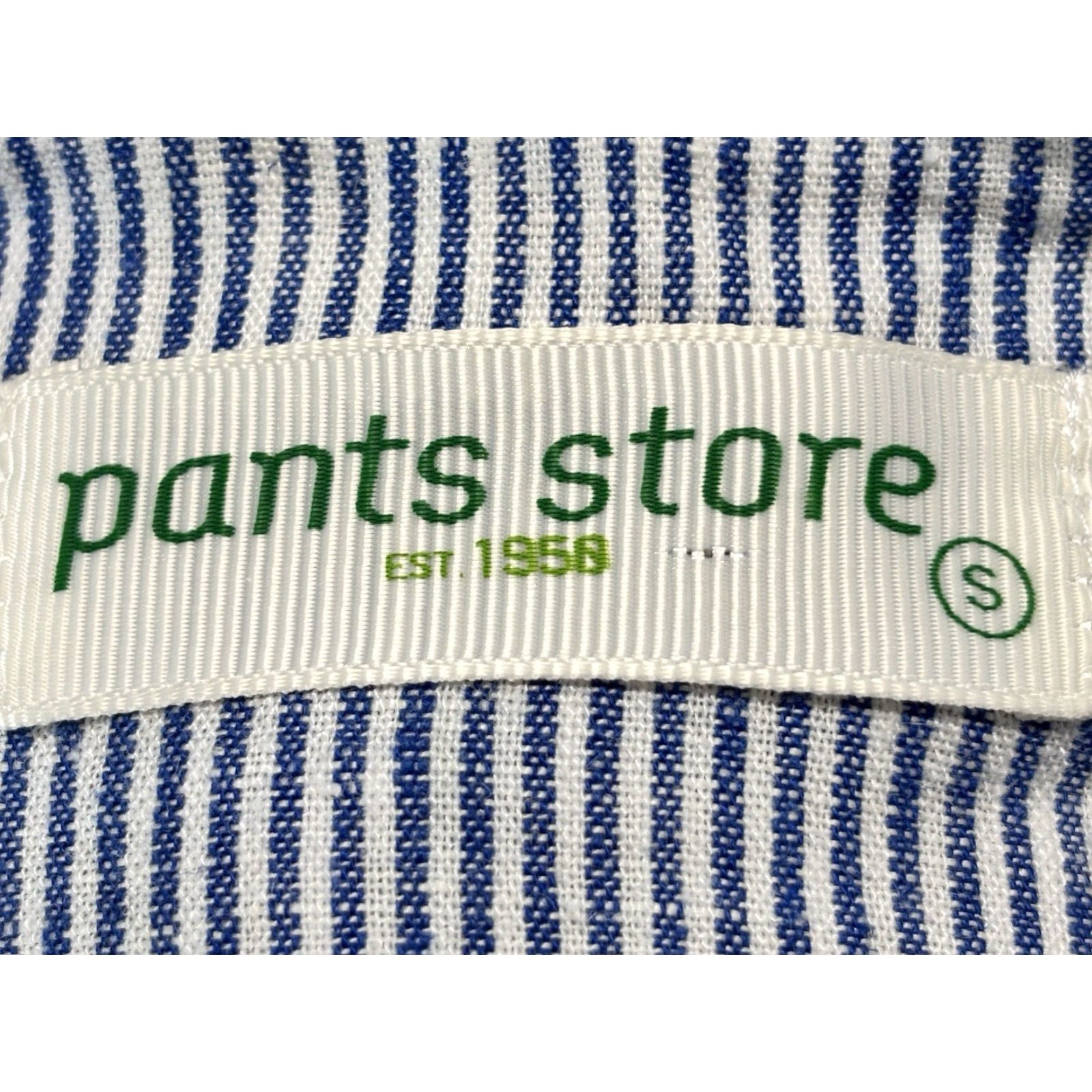 Vintage VINTAGE The Pants Store Linen Tunic Shirt Women’s S Blue White Striped Pockets Collared Long Sleeve 100% Linen Casual Spring Summer Fall Womens Size S / US 4 / IT 40 - 7 Thumbnail