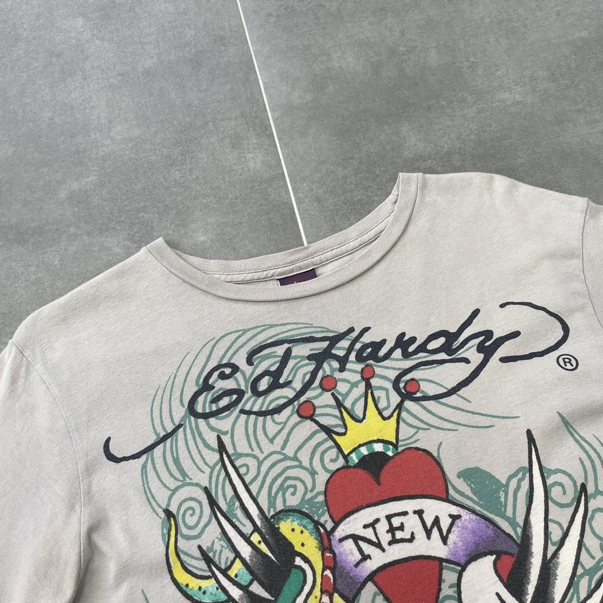 Christian Audigier × Ed Hardy Ed Hardy by Christian Audigier Skull New York T-Shirt Size M Size US M / EU 48-50 / 2 - 8 Thumbnail