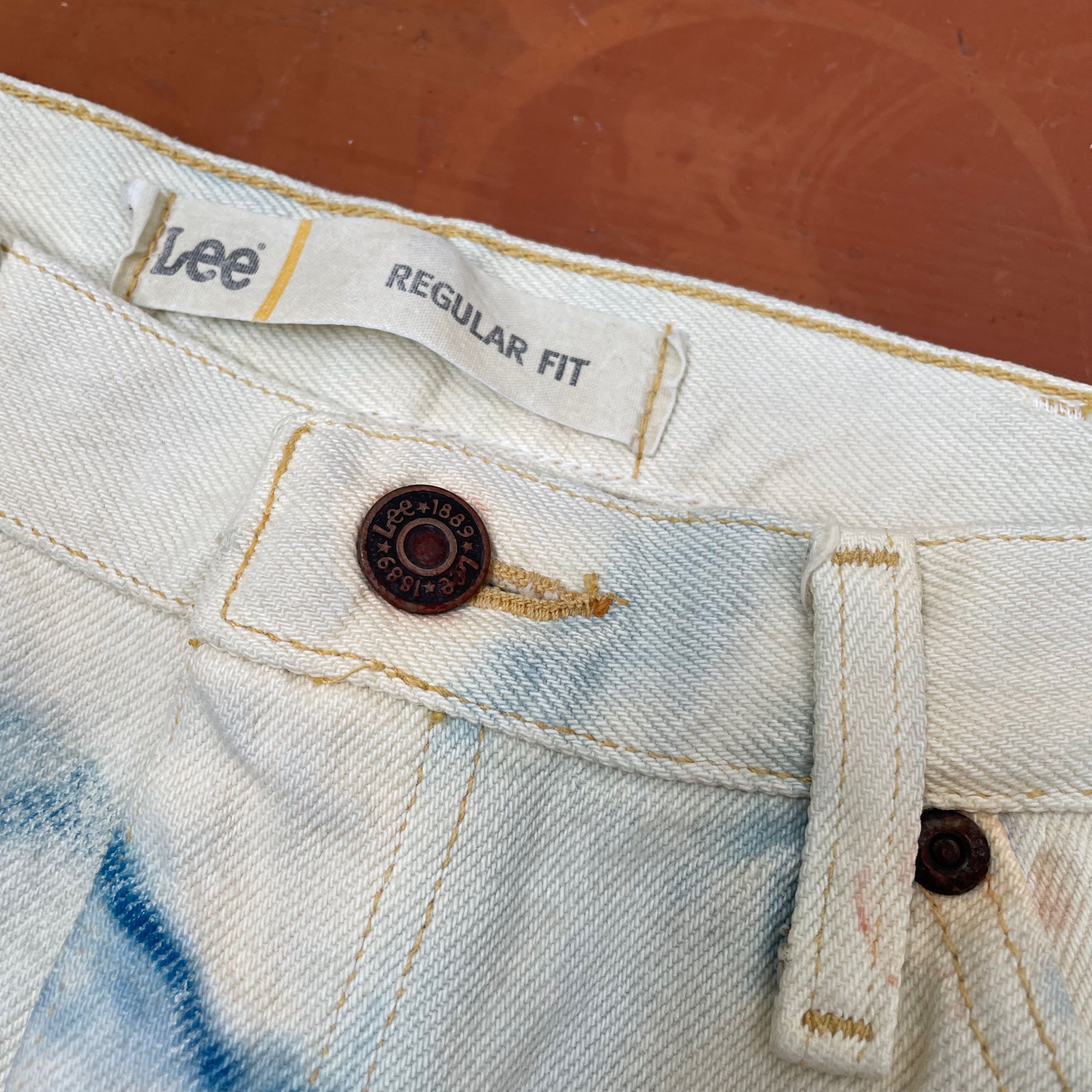 Lee Lee jeans very rare custom print octopus sguid 🦑 Size US 34 / EU 50 - 11 Thumbnail