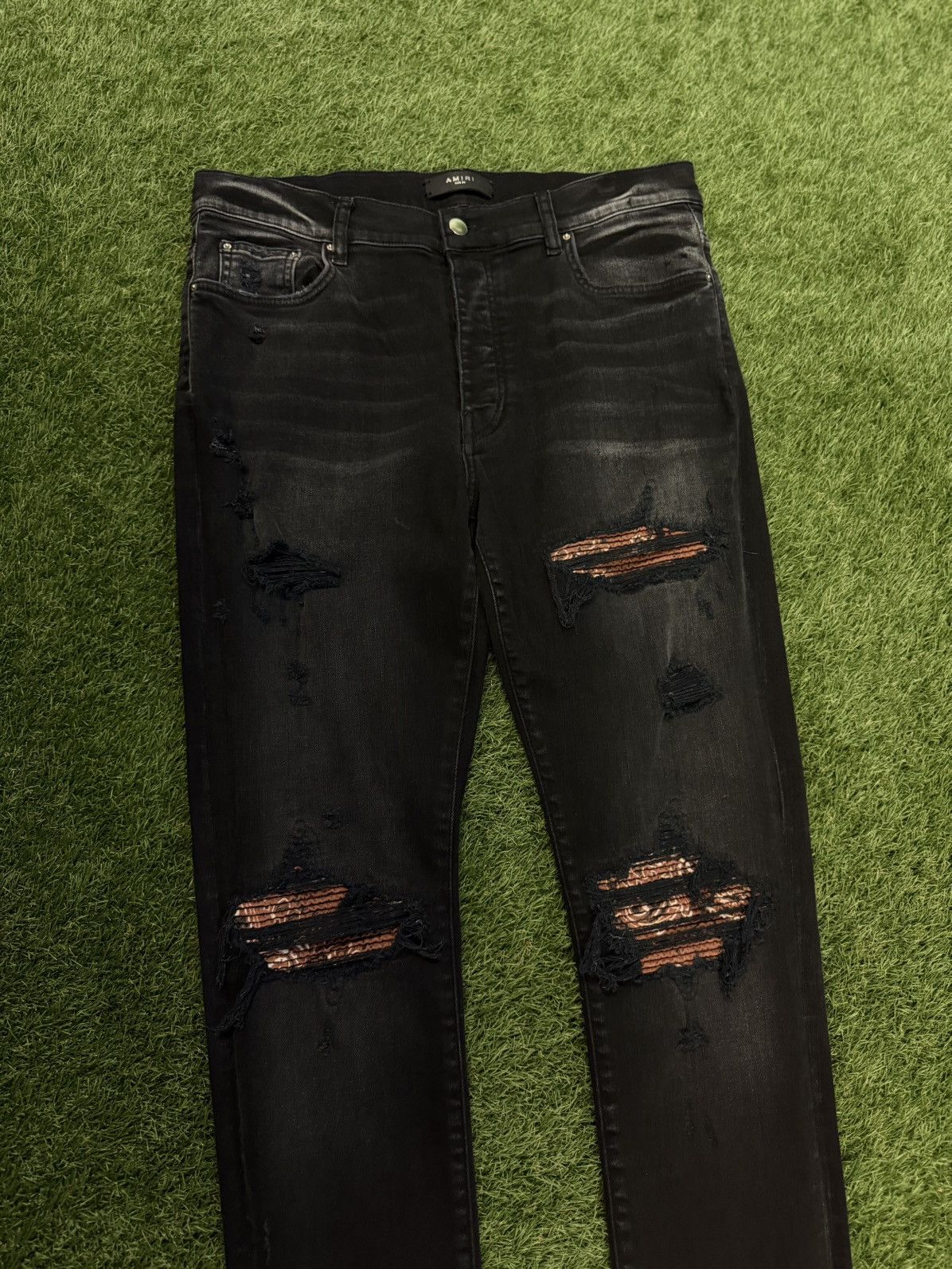 Amiri Amiri MX1 Patch Jeans Black Size 36 Flawless 🧼 Size US 36 / EU 52 - 4 Thumbnail