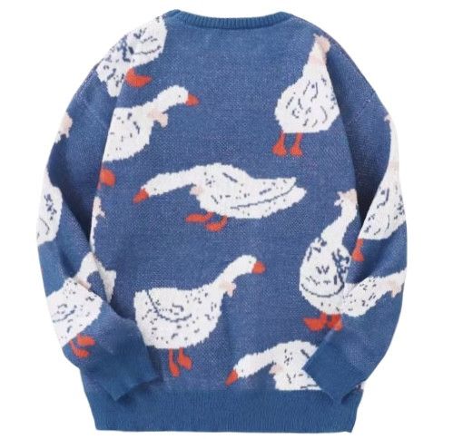 Japanese Brand Streetwear Vintage Cute Duck Sweater Men Women Knitwear Size US S / EU 44-46 / 1 - 2 Thumbnail