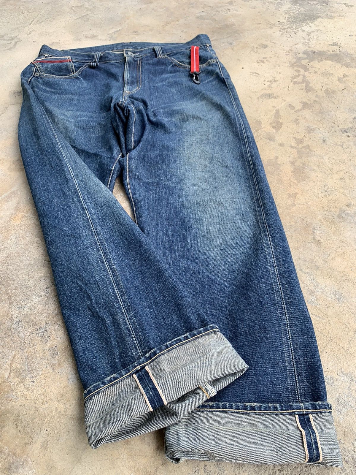 Japanese Brand × WHIZ LIMITED Whiz Limited Redline Selvedge distressed denim Size US 36 / EU 52 - 3 Thumbnail