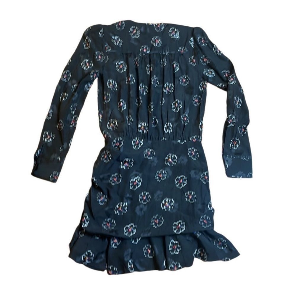 Veronica Beard Veronica Beard Anders Dress Black Silk Stretch Floral Long S Size S / US 4 / IT 40 - 5 Thumbnail