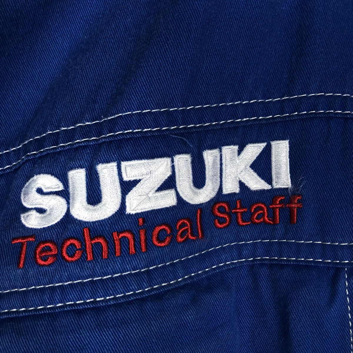Japanese Brand 🔥Vintage Overall Racing Wear Suzuki Big Logo Size US 32 / EU 48 - 12 Thumbnail