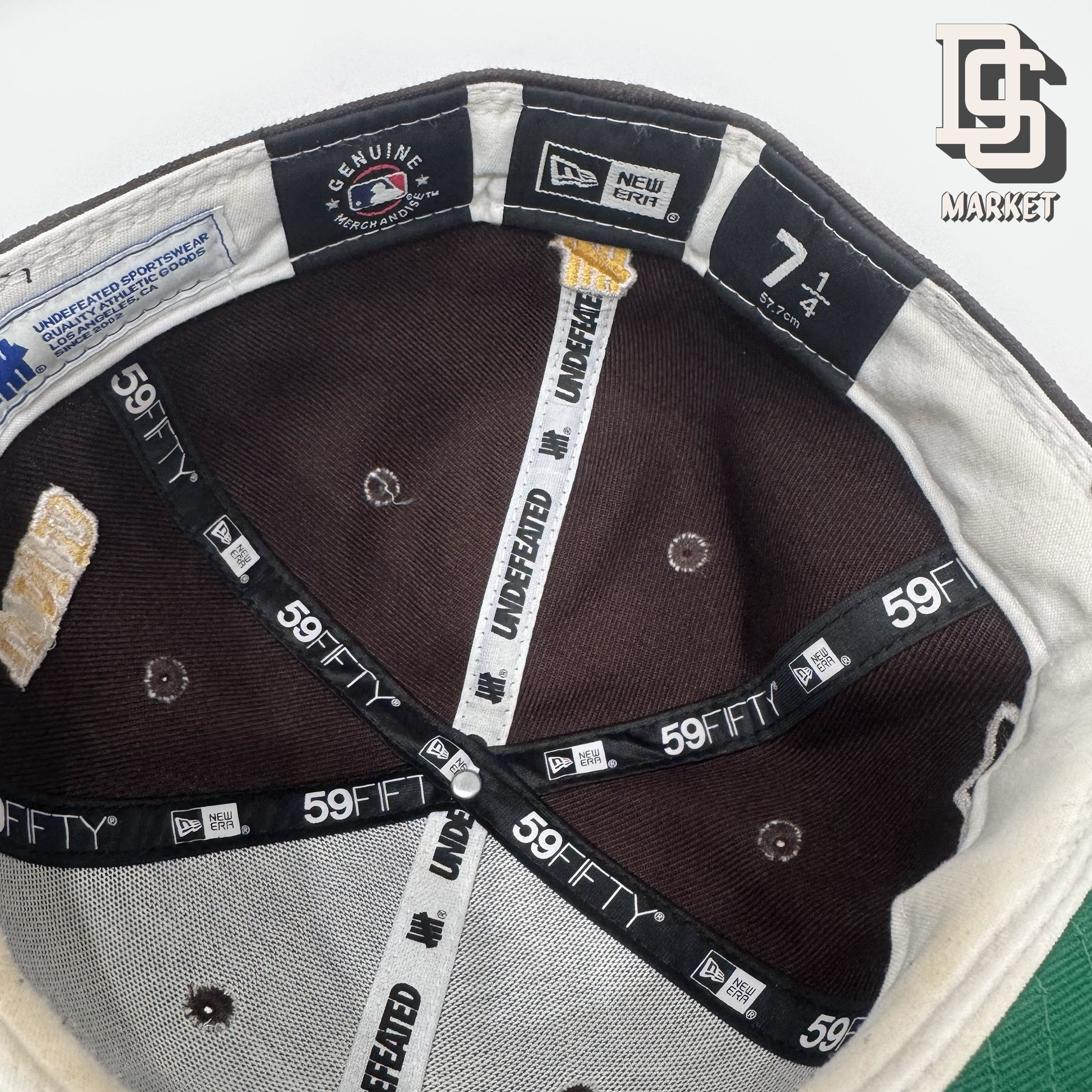 New Era × Undefeated RARE UNDEFEATED SAN DIEGO PADRES NEW ERA HAT CAP 7 1/4 Size ONE SIZE - 6 Thumbnail