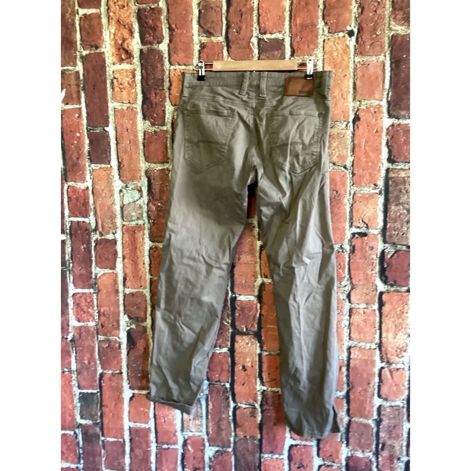Mavi Mavi Zach Jeans Mens 31 Straight Stretch Cotton Zip Fly 5-Pocket Design Inseam 32 Green Regular Vintage No? Size US 33 - 2 Thumbnail