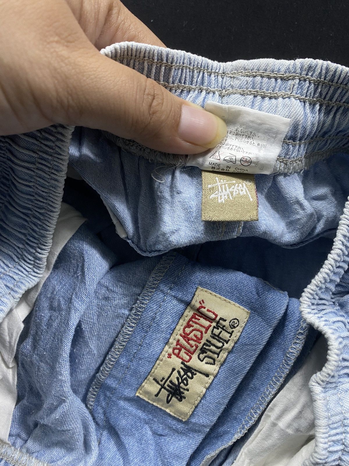 Stussy Vintage 90's Stussy Elastic Stuff Pants Size US 31 - 5 Thumbnail