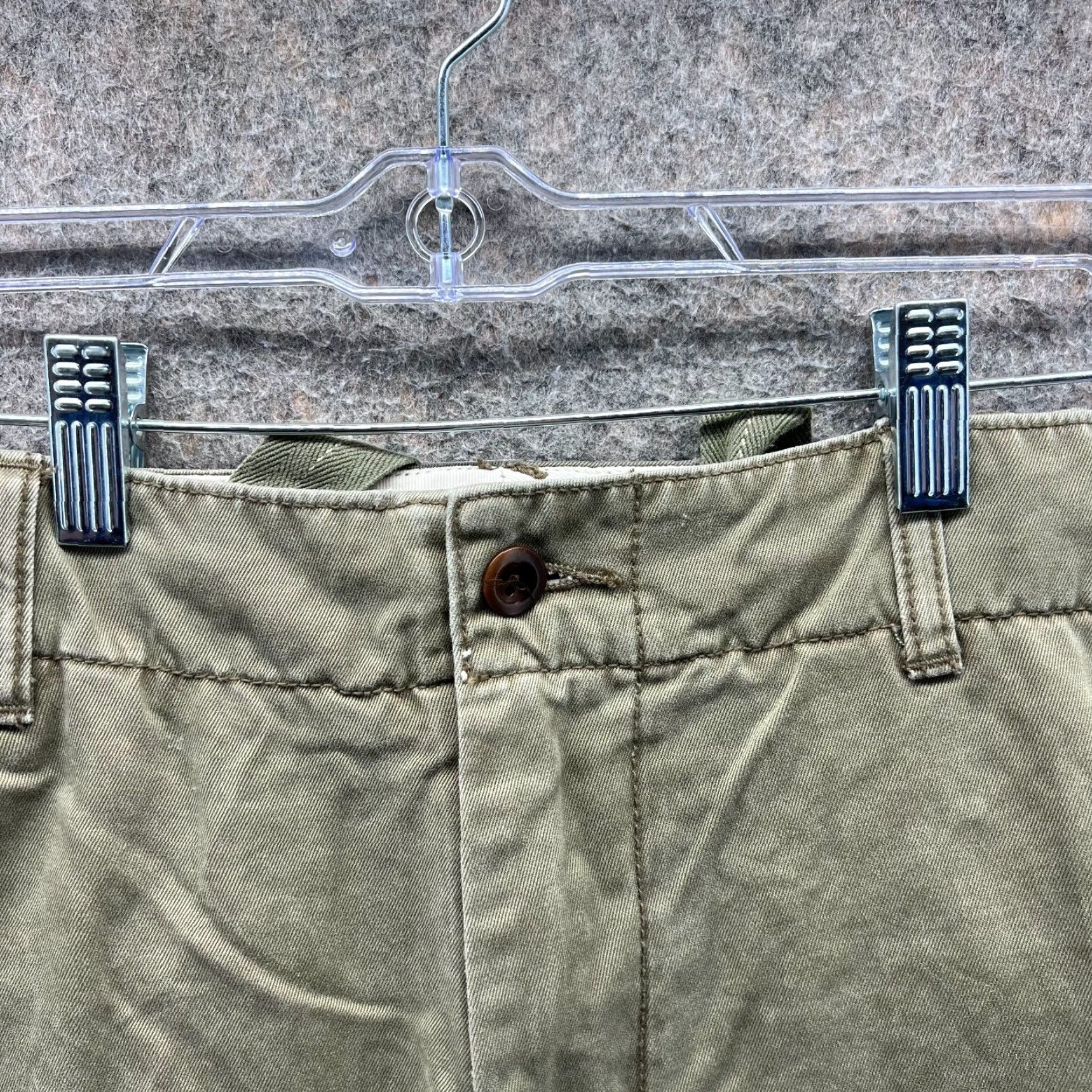 Polo Ralph Lauren Vintage Polo Ralph Lauren Shorts Mens 35 Green Olive Chino Flat Woven Cotton Casual Size US S / EU 44-46 / 1 - 5 Thumbnail