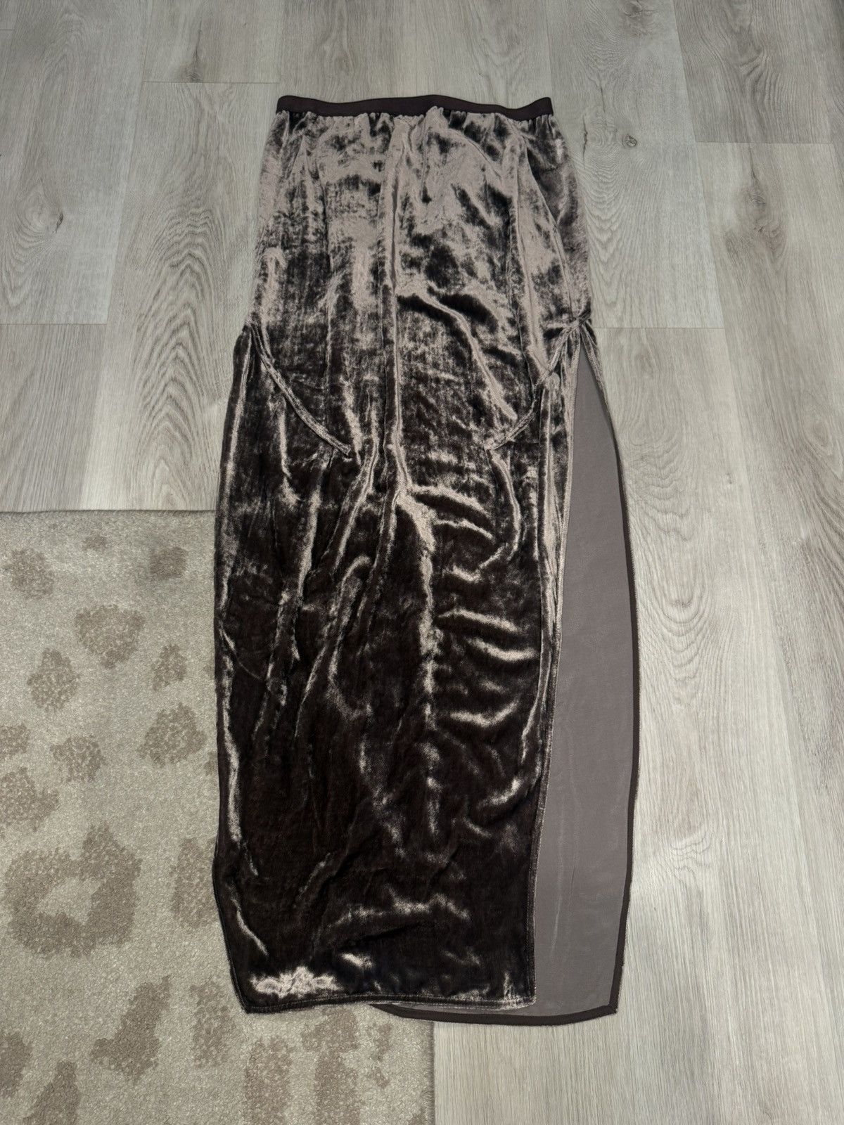 f/w 2018 sisyphus velvet silk maxi skirt!!