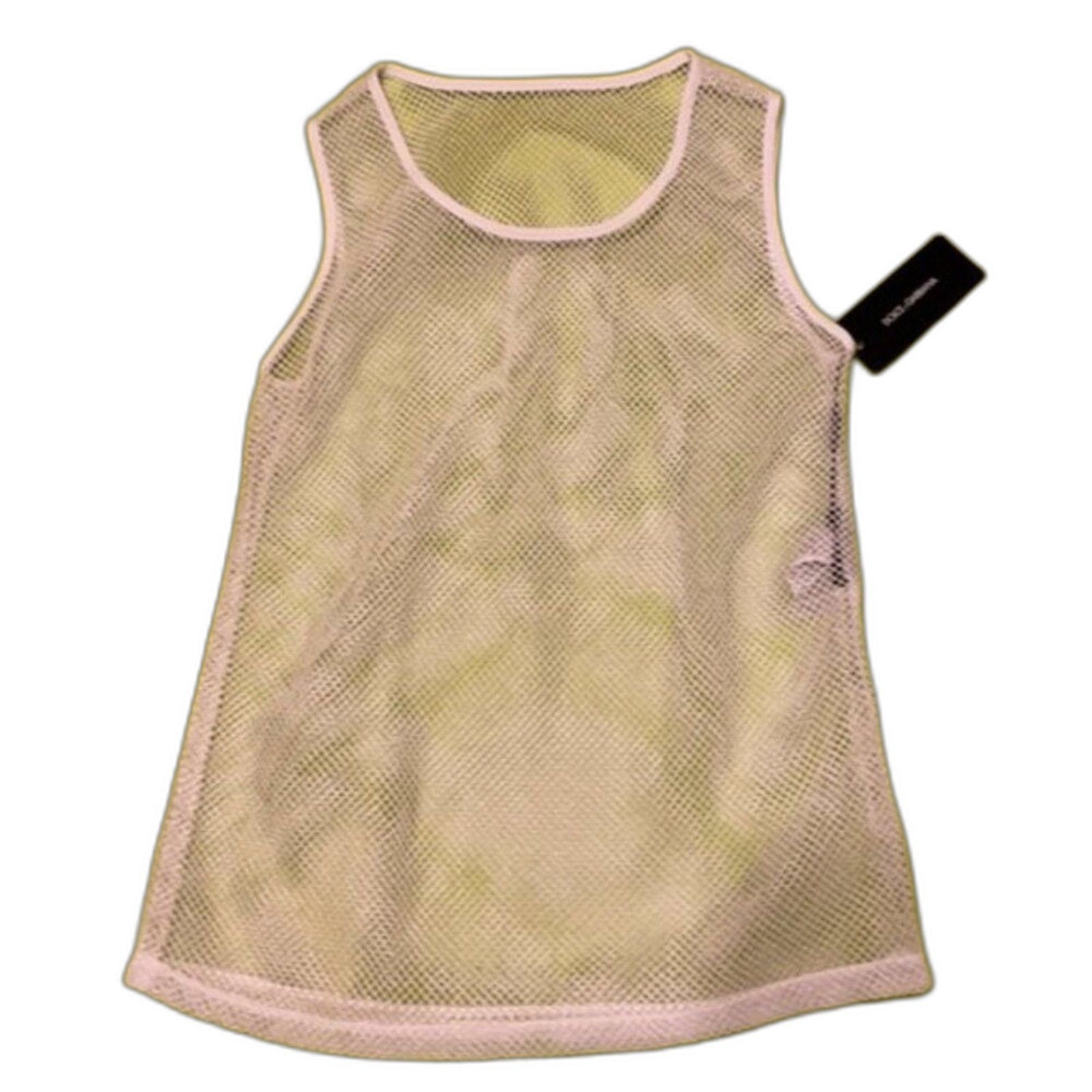 Dolce & Gabbana Dolce and Gabbana White Mesh Tank Top size 8 Size M / US 6-8 / IT 42-44 - 1 Thumbnail