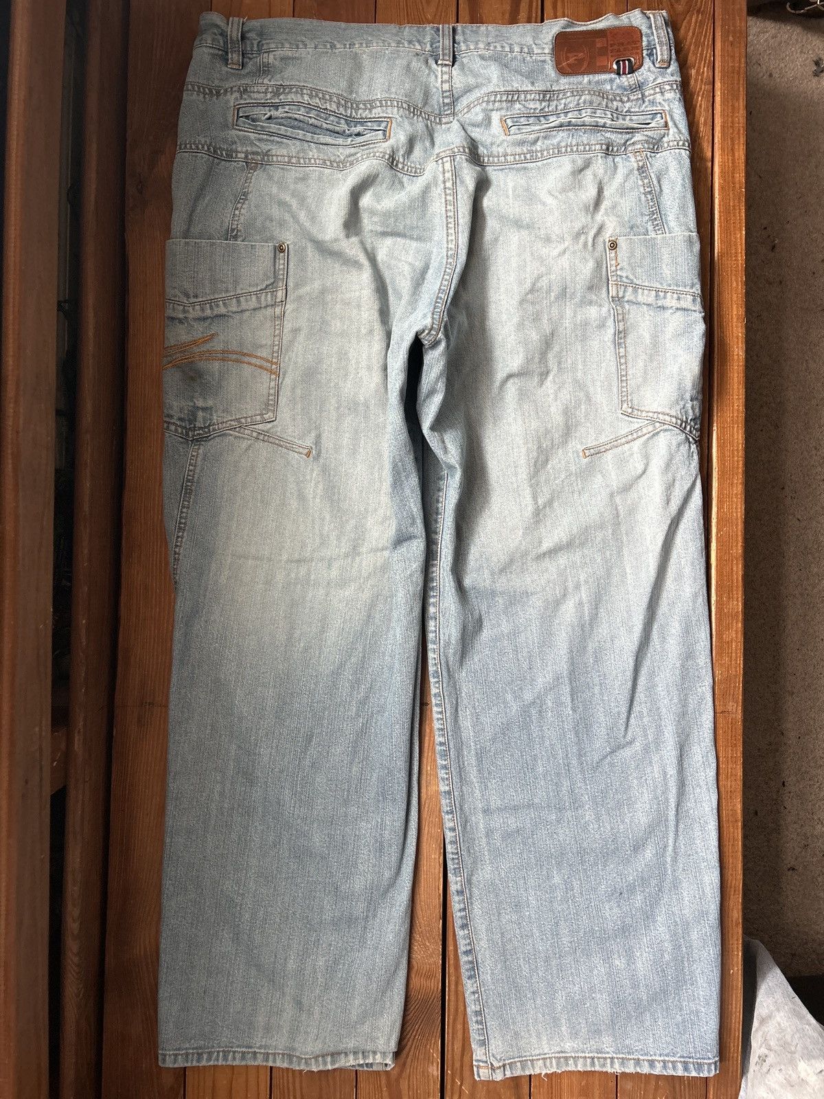 Phat Farm × Vintage Vintage 90s Phat Farm Baggy Hip Hop Side Pocket Blue Jeans Size US 40 / EU 56 - 2 Thumbnail