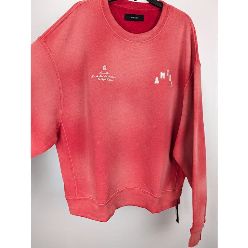 Amiri o1rshd1 Q:3 / Vintage Collegiate Crewneck Sweatshirt in Red Size US XXL / EU 58 / 5 - 10 Thumbnail
