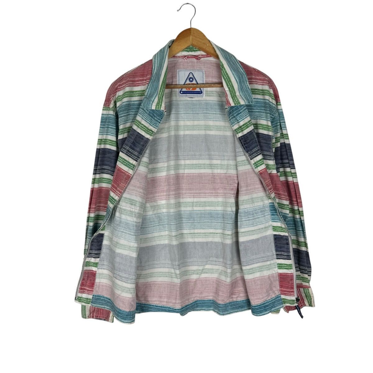 Nigel Cabourn × Vintage 🔥NIGEL CABOURN RAINBOW STRIPED JACKET Size US L / EU 52-54 / 3 - 10 Thumbnail