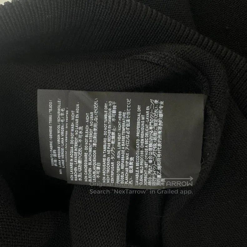 Balenciaga Balenciaga Black Embroidered Sinners Sweater. Size US M / EU 48-50 / 2 - 7 Thumbnail
