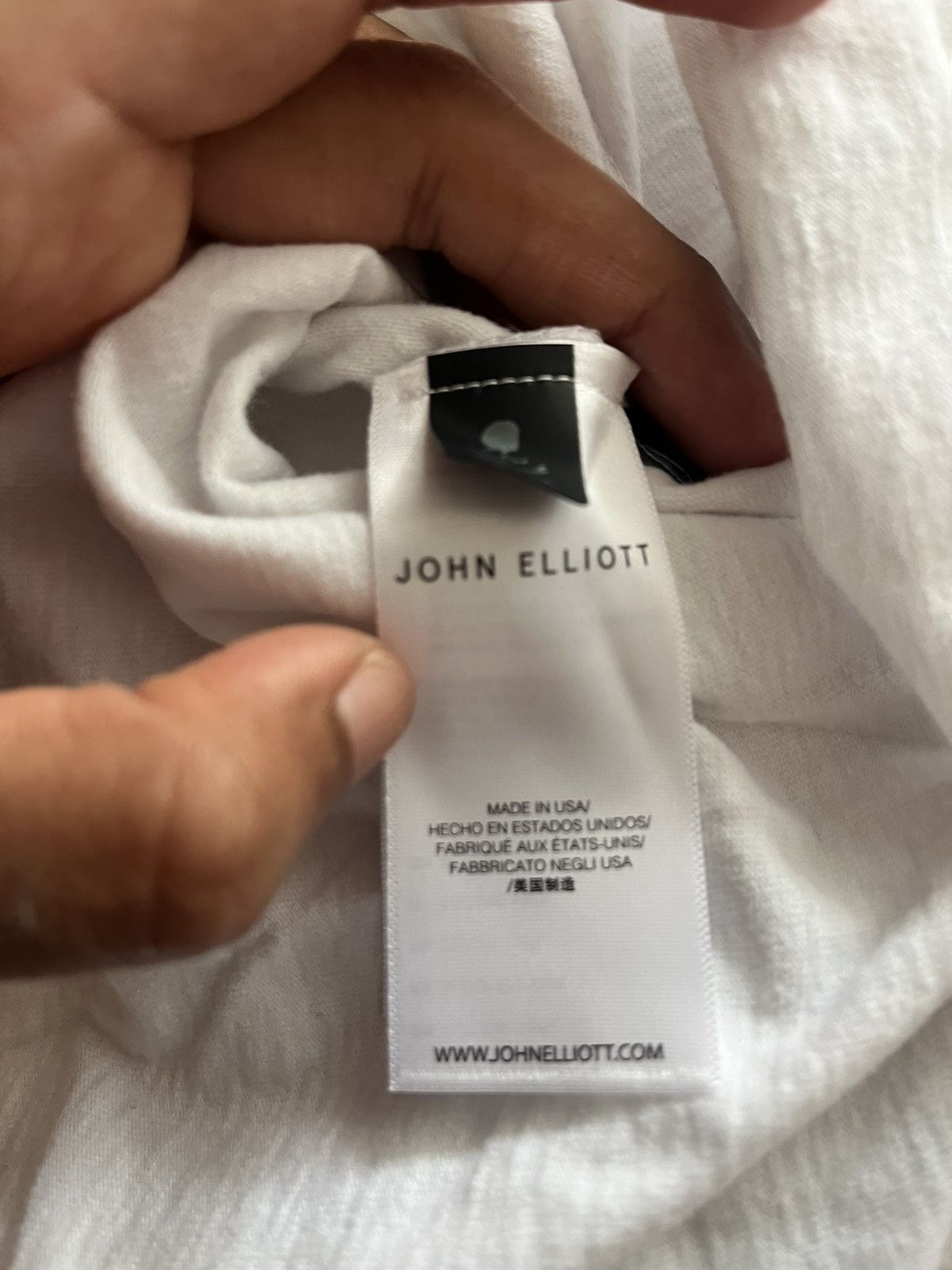 John Elliott × Mastermind Japan White Pocket Tee Size US M / EU 48-50 / 2 - 7 Thumbnail