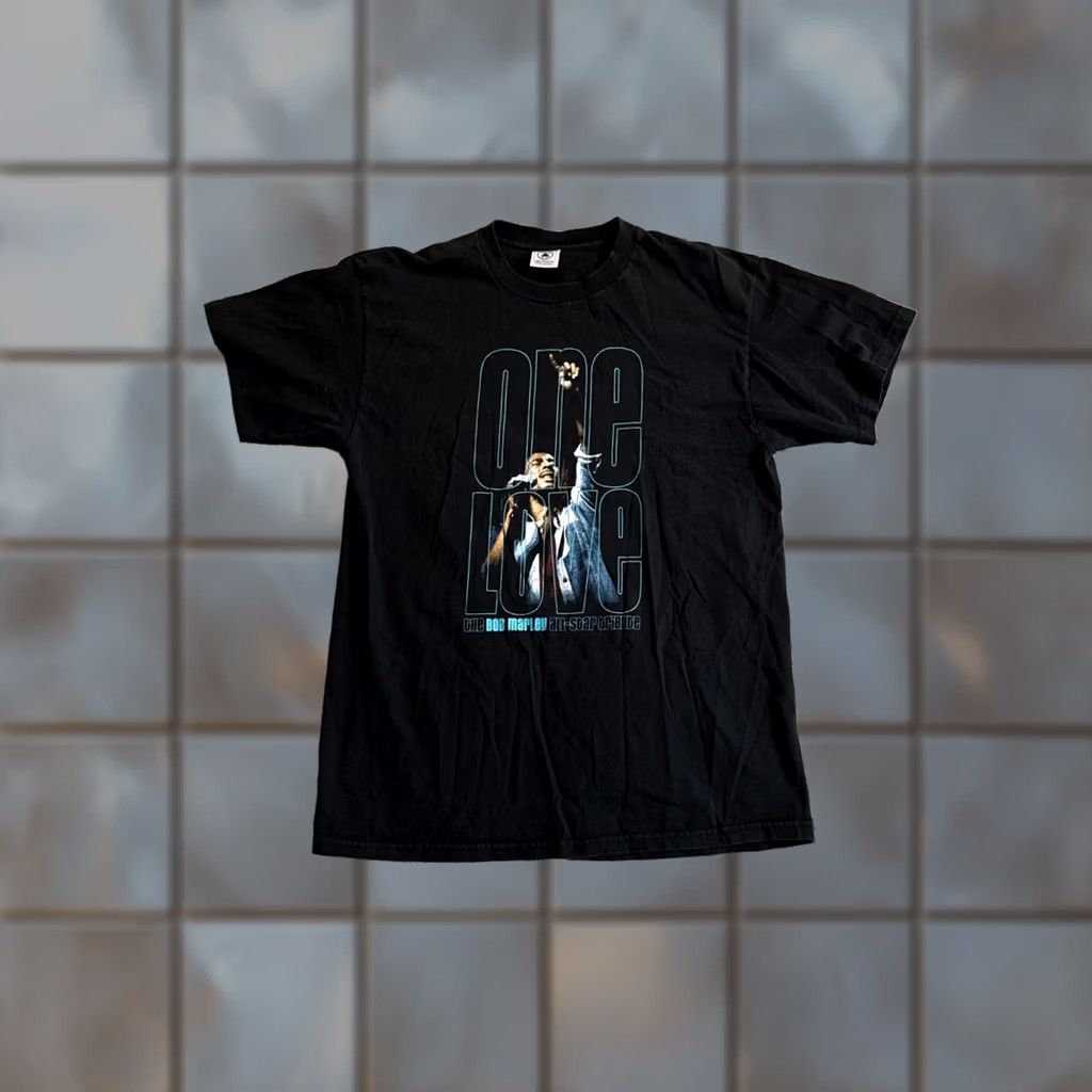 Delta VINTAGE Bob Marley Jamaica Zion Black One Love T-Shirt Size L Rare 90’s Men’s Size US L / EU 52-54 / 3 - 1 Thumbnail