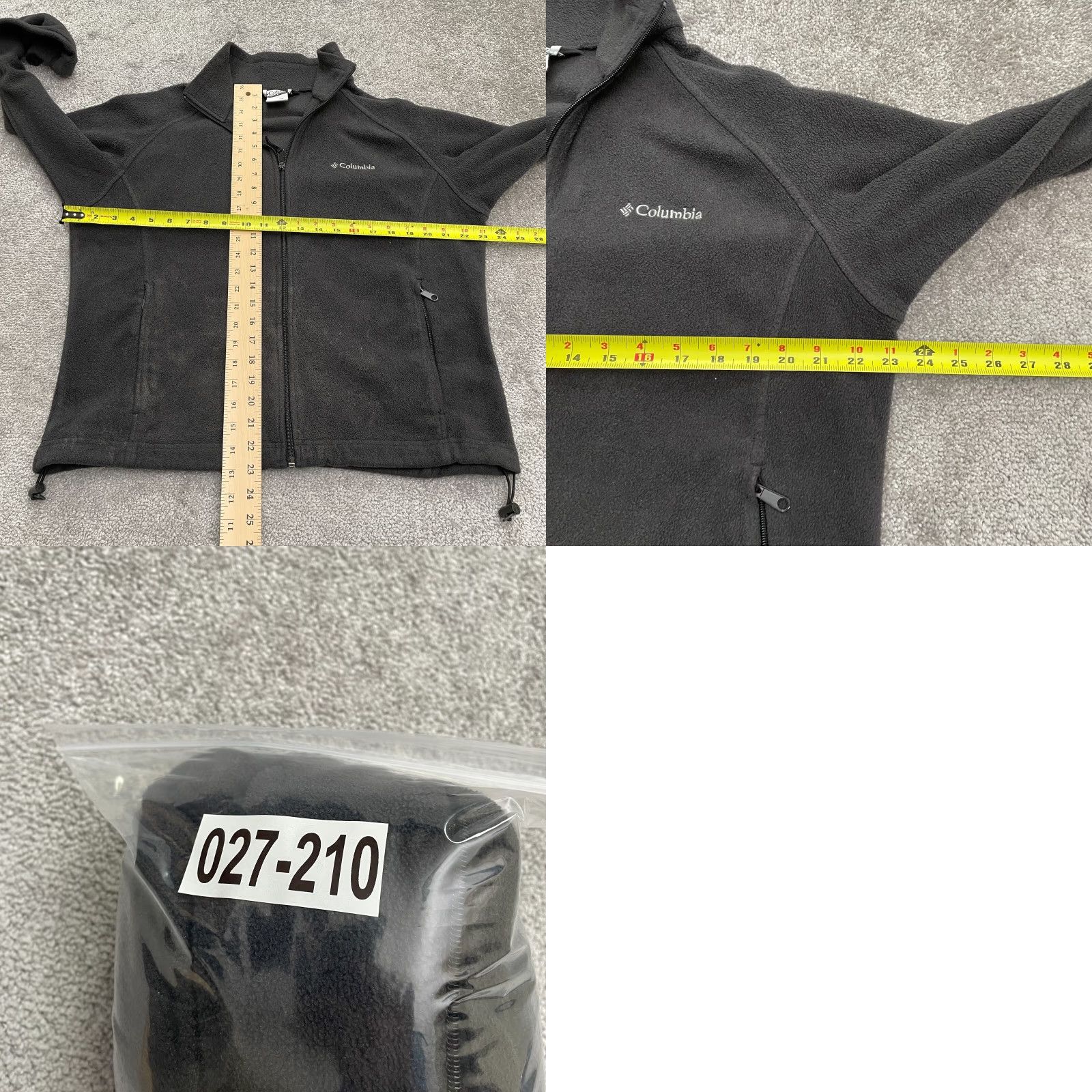 Vintage Columbia Jacket Women XL Black Benton Springs Fleece Full Zip Pockets Outdoor Classic Womens Size XL / US 12-14 / IT 48-50 - 8 Thumbnail