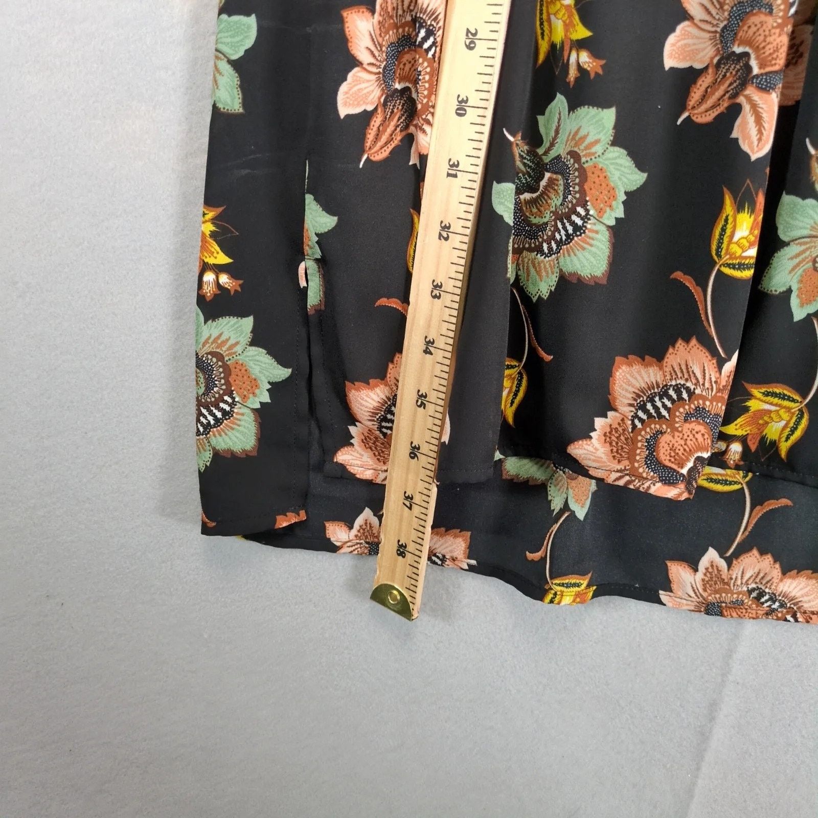 Other DR2 Black Floral High-Low Sleeveless Dress M Flowy Rayon Size M / US 6-8 / IT 42-44 - 8 Thumbnail