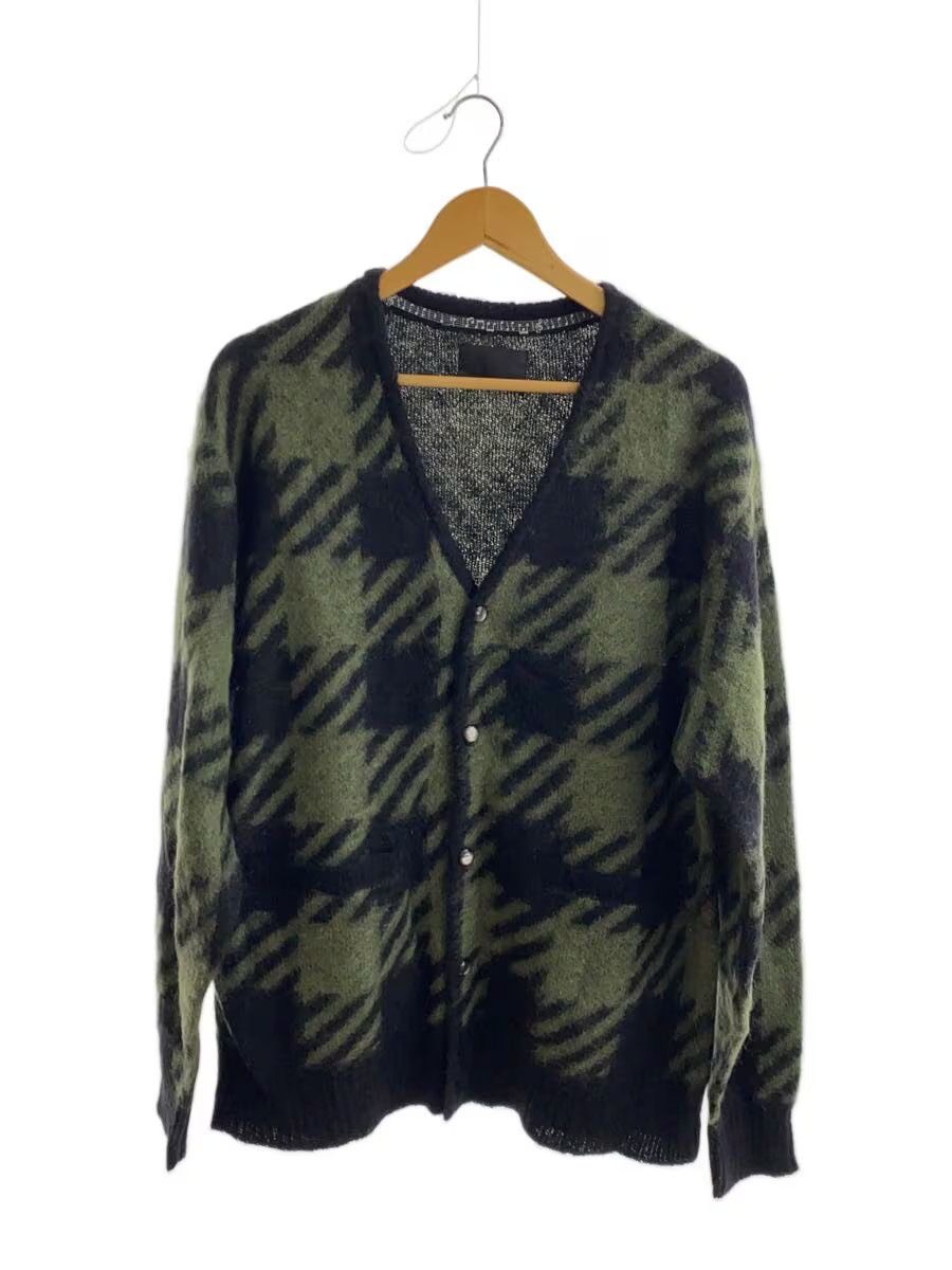 Number (N)ine Buffalo Check Mohair Knit Cardigan Size US L / EU 52-54 / 3 - 1 Thumbnail