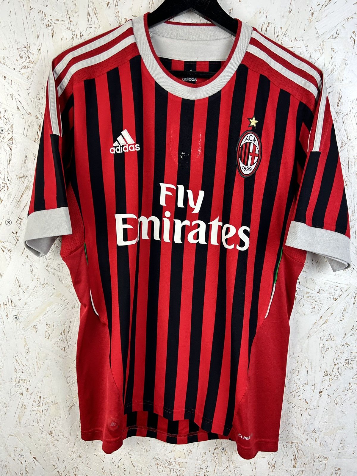 Adidas Adidas AC Milan 2011/12 #11 Zlatan Ibrahimovic Signed Jersey Size US M / EU 48-50 / 2 - 5 Thumbnail