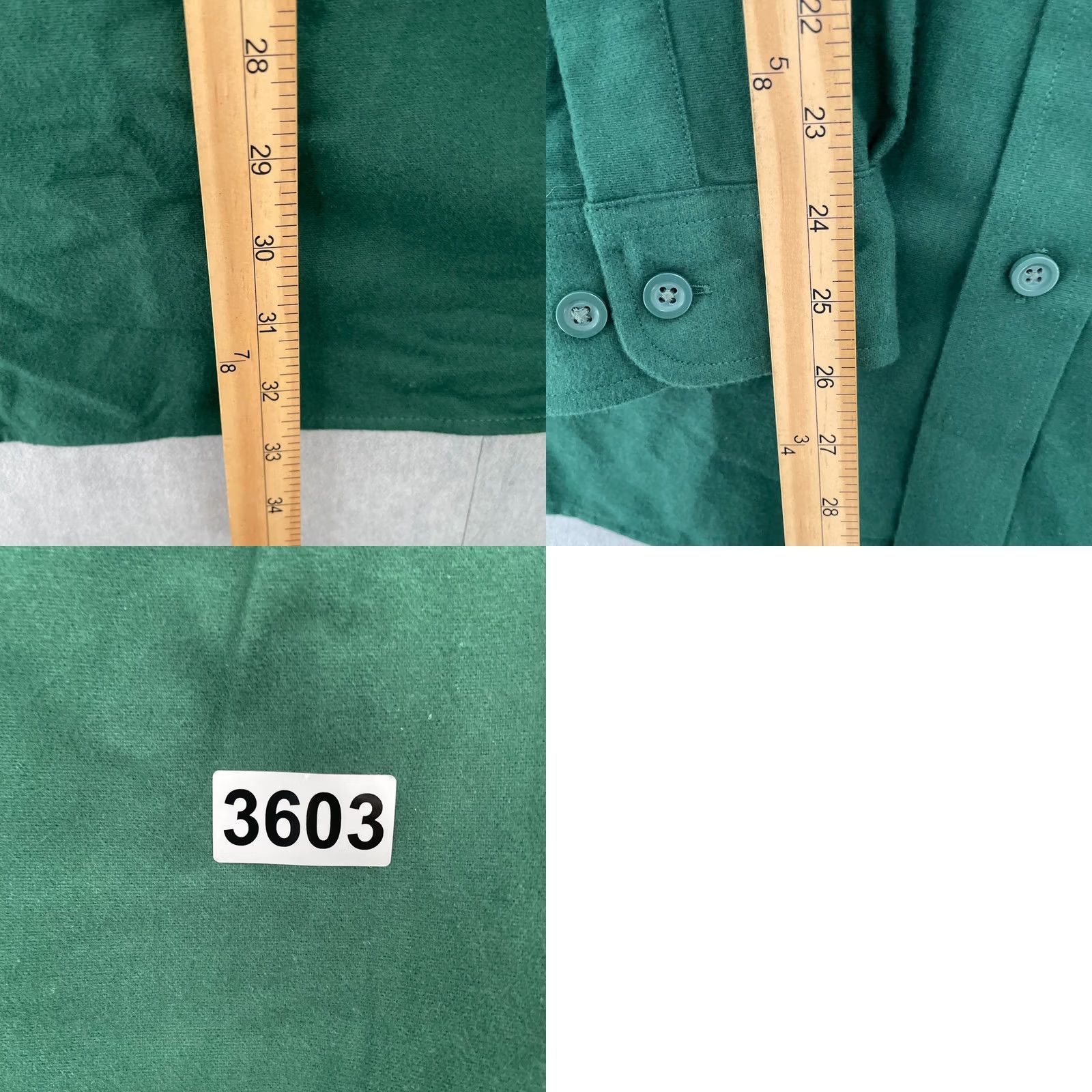 Vintage LL Bean Chamois Shirt Adult 2XL Green Heavyweight Flannel Shacket Mens Size US XXL / EU 58 / 5 - 8 Thumbnail