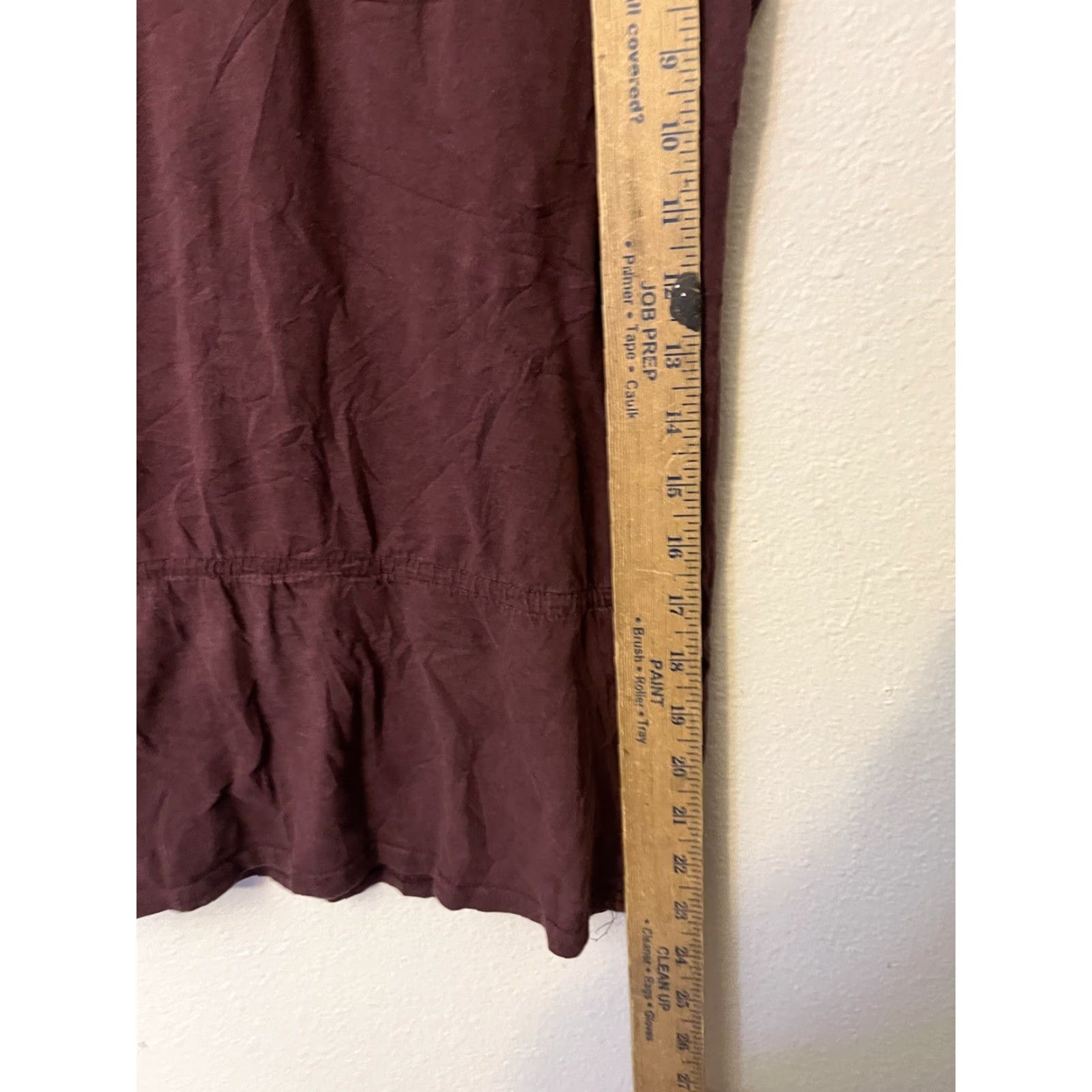 Tommy Hilfiger Tommy Hilfiger Women's Blouse Shirt Maroon V-Neck Sleeveless Size M Size M / US 6-8 / IT 42-44 - 3 Thumbnail