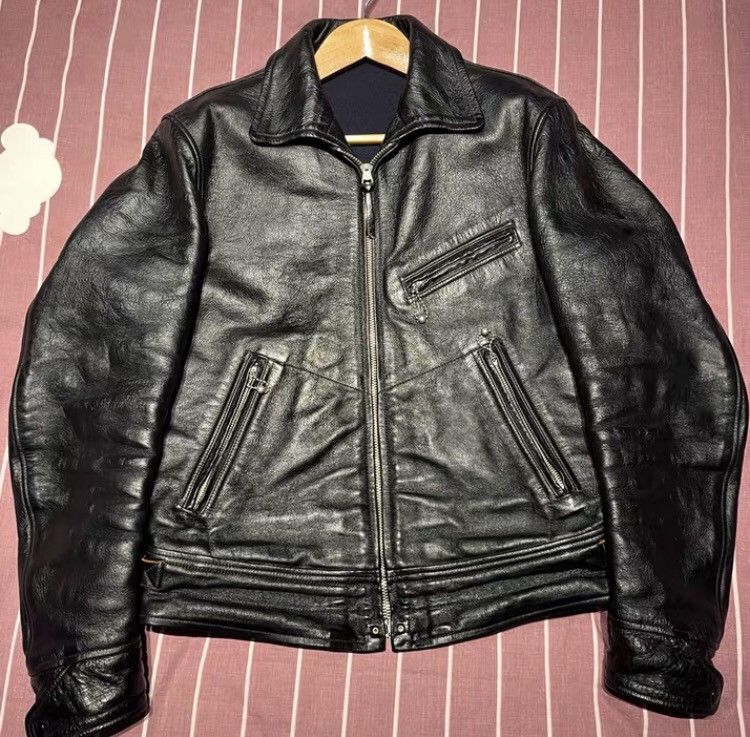 image of Freewheelers Muhland Road Transitional Leather Clothing in Black, Men's (Size Medium)