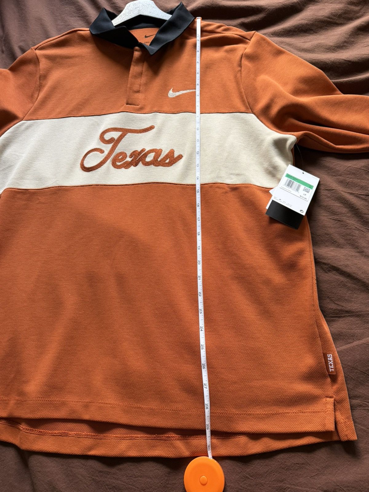 Nike Nike Men's Texas Longhorns Burnt Orange Rugby Polo Size US XL / EU 56 / 4 - 2 Thumbnail