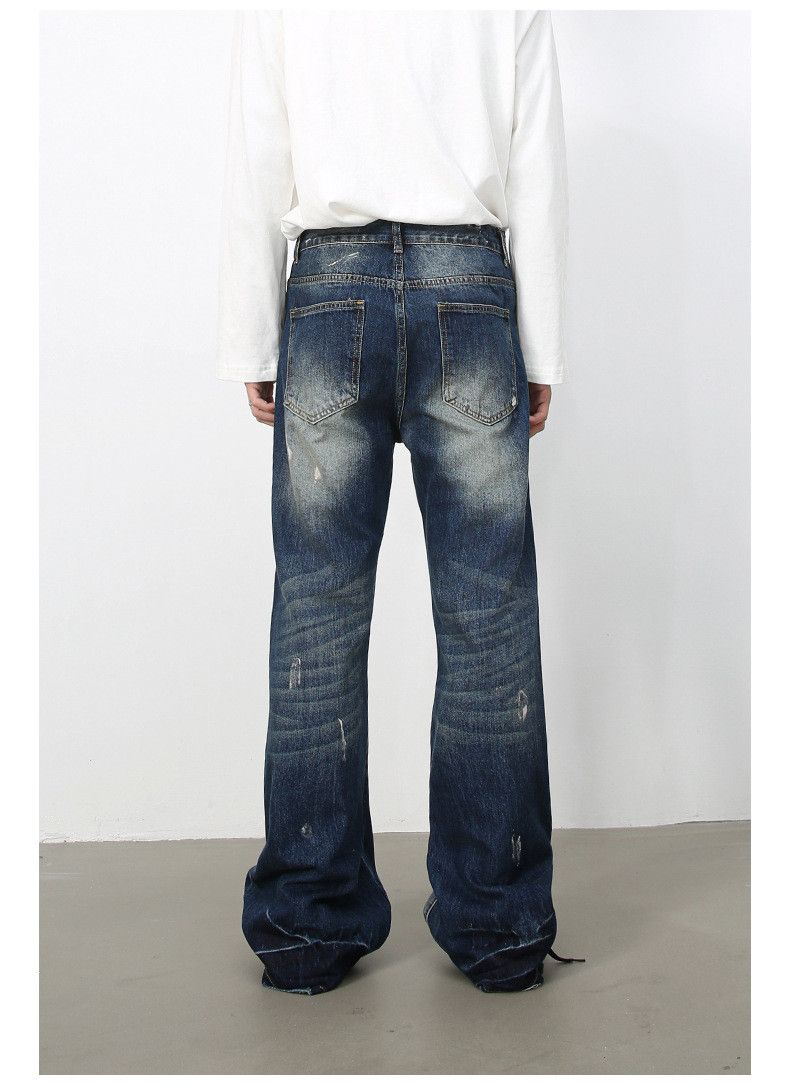 Japanese Brand High street retro men's trendy cool ripped flared jeans Size US 32 / EU 48 - 6 Thumbnail