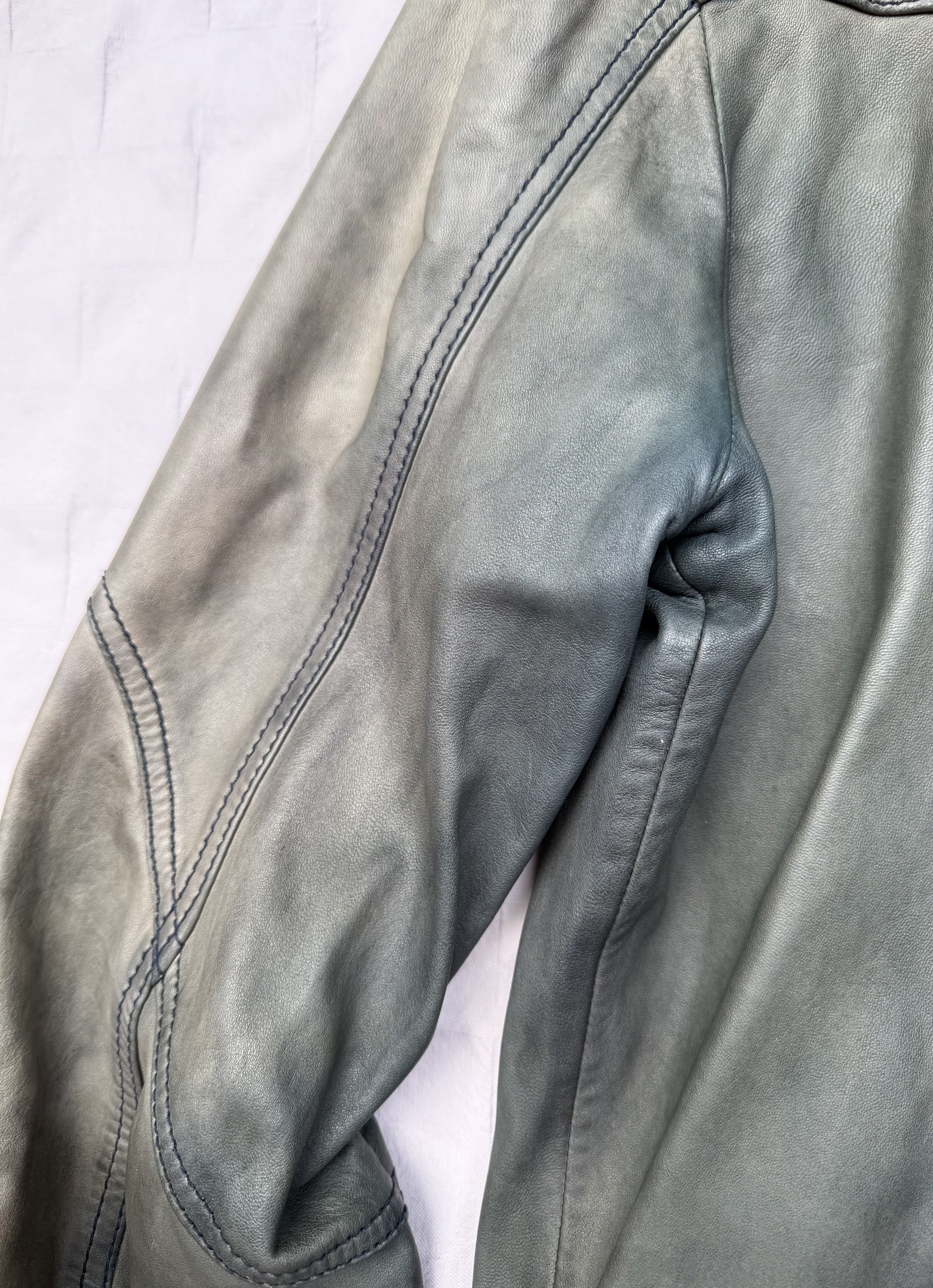 Dolce & Gabbana Dolce & Gabbana Vintage Distressed Leather Jacket Size US L / EU 52-54 / 3 - 18 Thumbnail