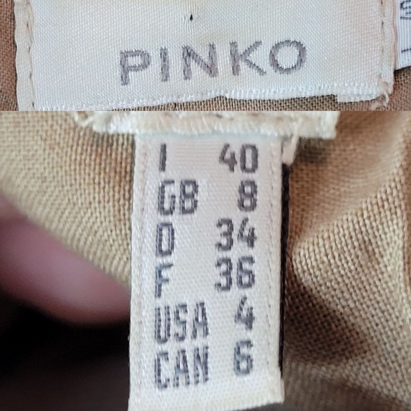 Pinko Pinko Womens Beige Belted Trench Coat Sz S Button Closure Hi Size S / US 4 / IT 40 - 3 Thumbnail