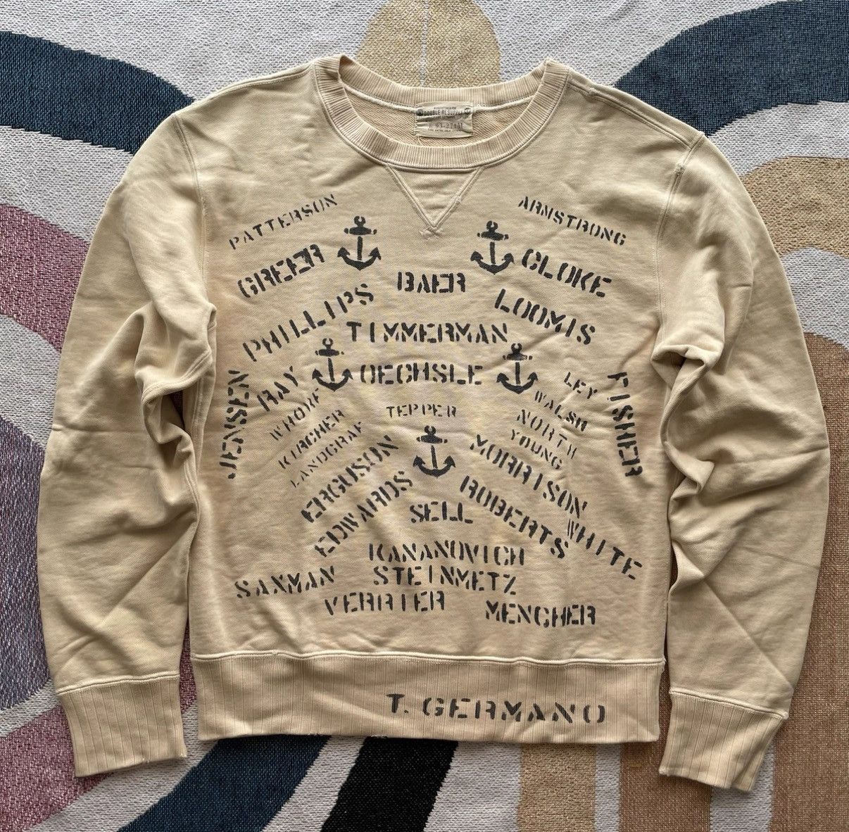 Polo Ralph Lauren Ralph Lauren Double RL RRL Navy Signature Sweatshirt K22 Size US S / EU 44-46 / 1 - 1 Thumbnail