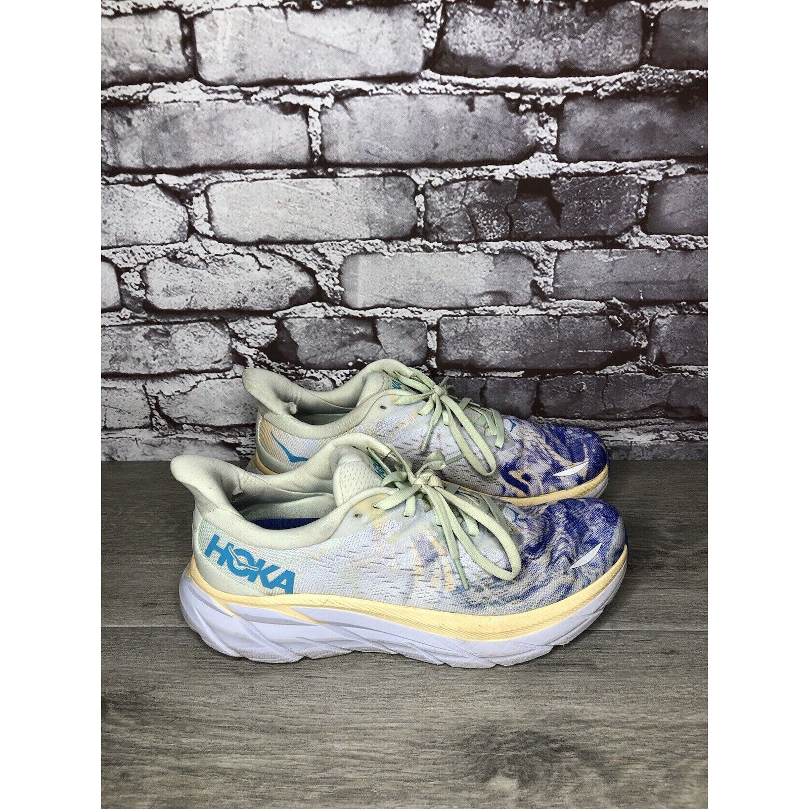 Hoka Hoka One One Clifton 8 Together Multi Color Fabric Lace Runn Size US 7.5 / EU 40-41 - 14 Thumbnail