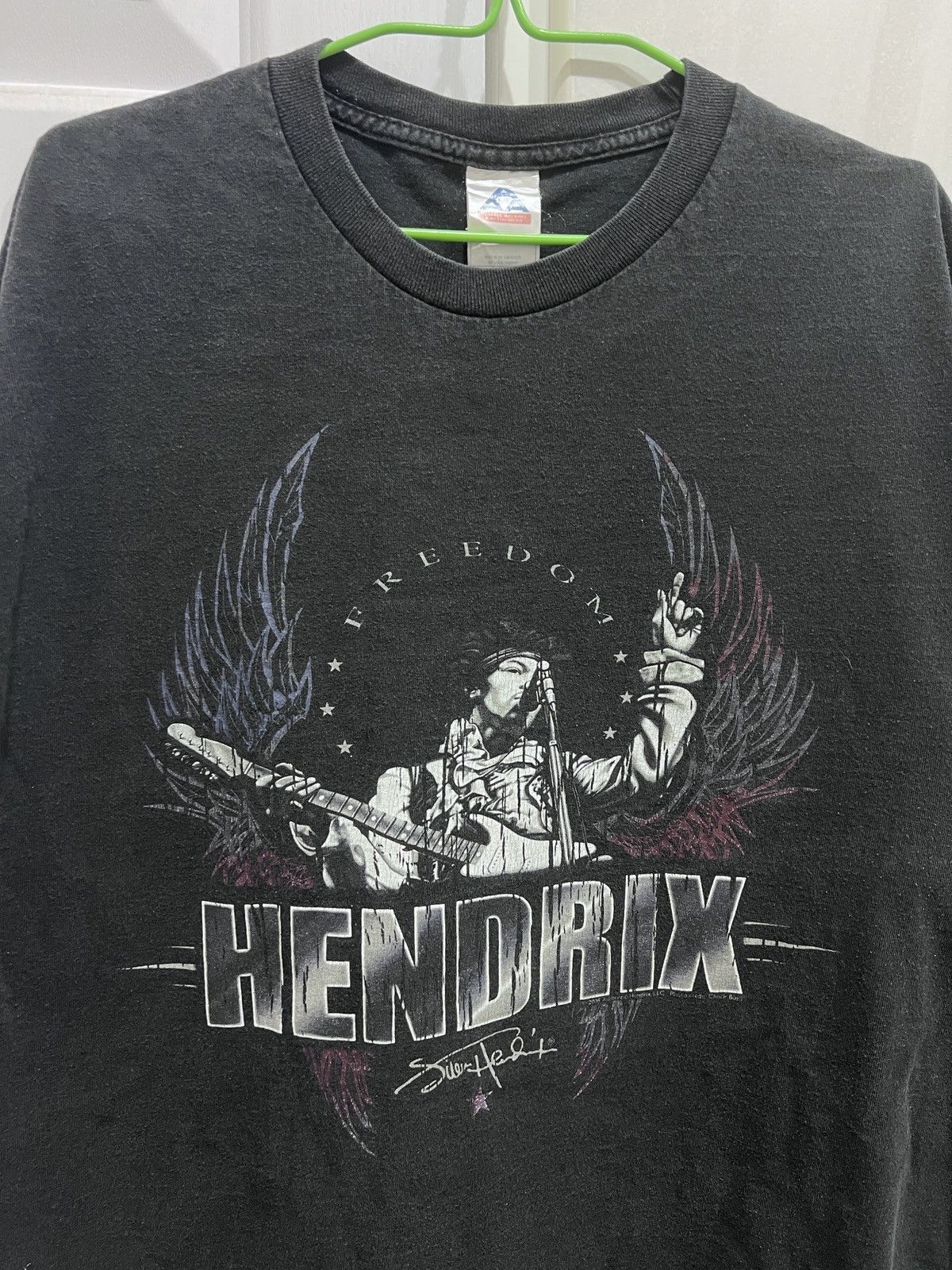 Band Tees Vintage Y2K JIMI HENDRIX Promo Tee XL Faded Psychedelic R&B Size US XL / EU 56 / 4 - 3 Thumbnail