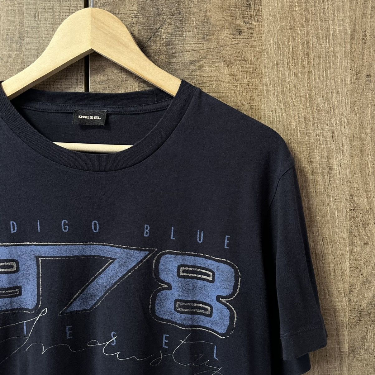 Balenciaga × Diesel × Japanese Brand Vintage Japanese Style Diesel T-shirts Big Logo Indigo Blue Size US L / EU 52-54 / 3 - 3 Thumbnail