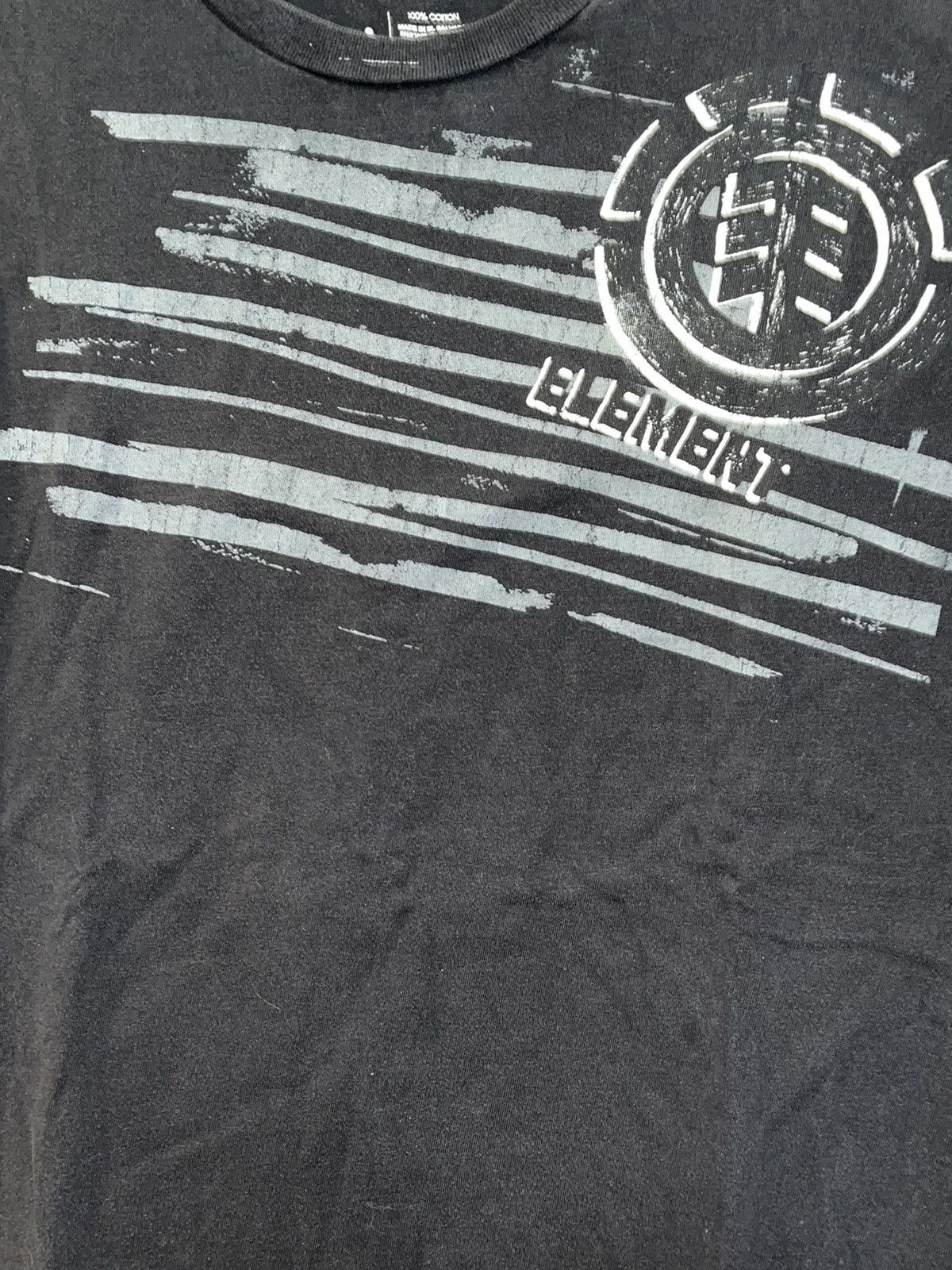Unsound Rags × Vintage Crazy Y2K Faded Thrashed Baggy Skater Grunge Emo Element Tee Size US XL / EU 56 / 4 - 2 Thumbnail
